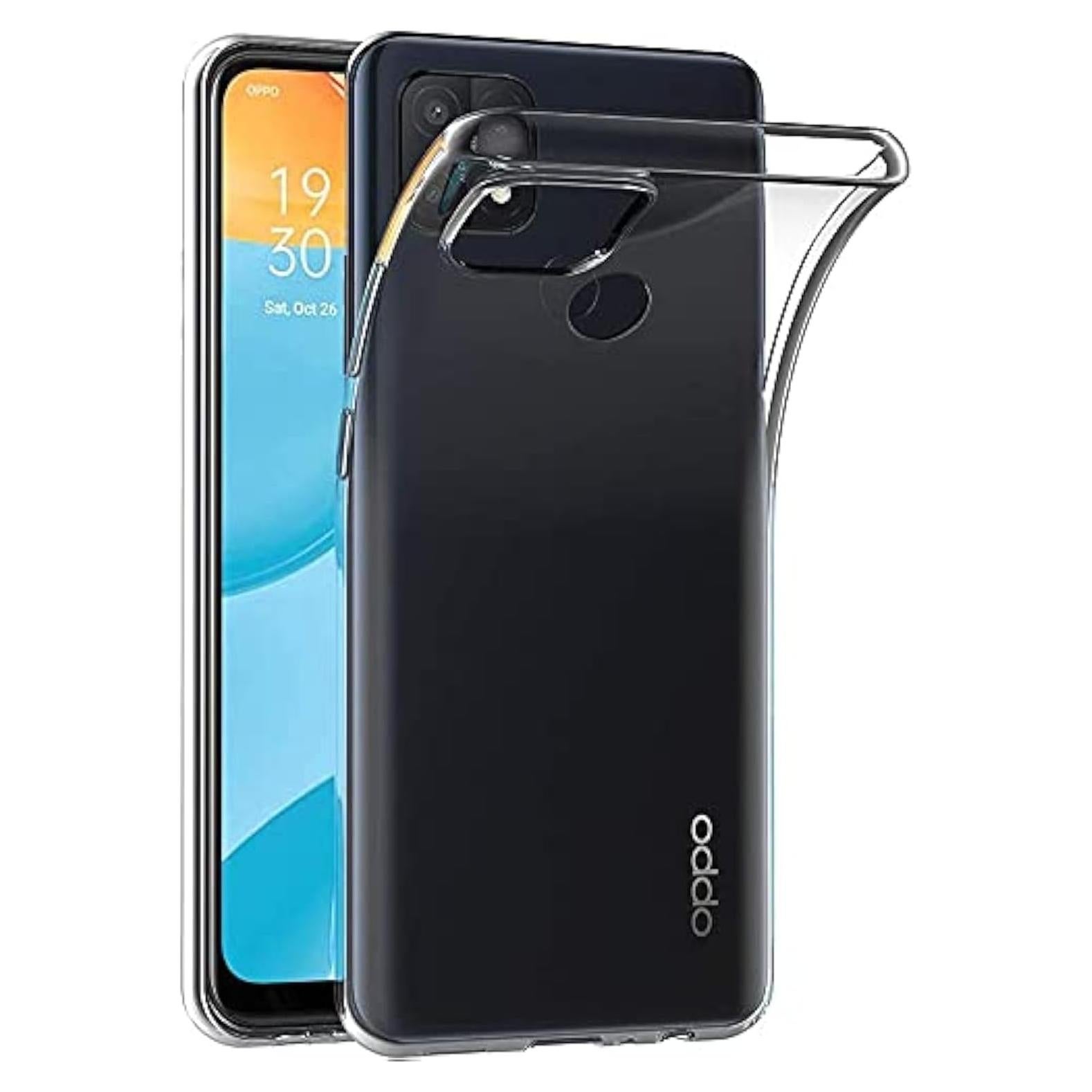 Funda Bumper de Gel TPU Transparente para Oppo A15