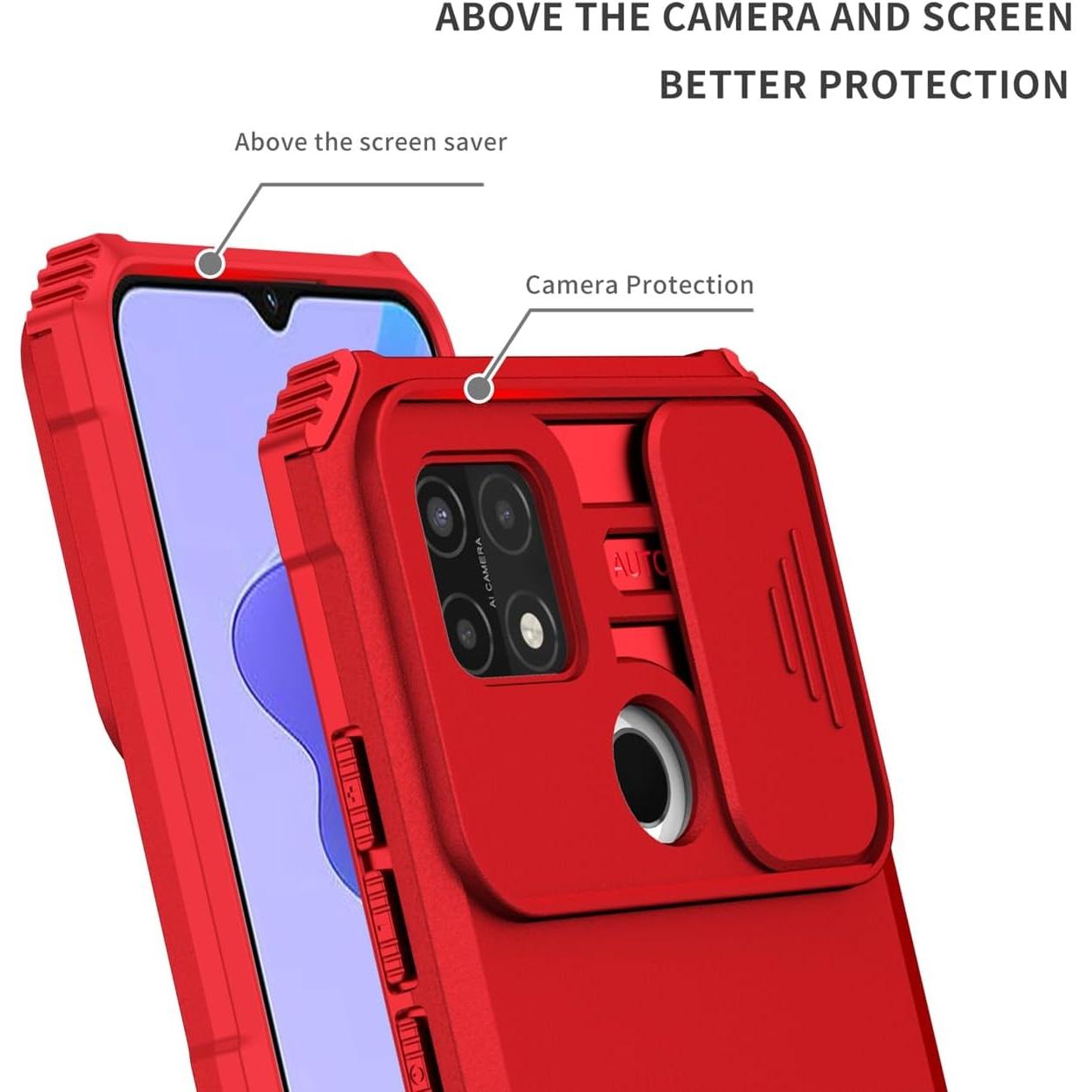 Funda Protectora Oppo A15/A15S Tothedu con Soporte y Vidrio Templado
