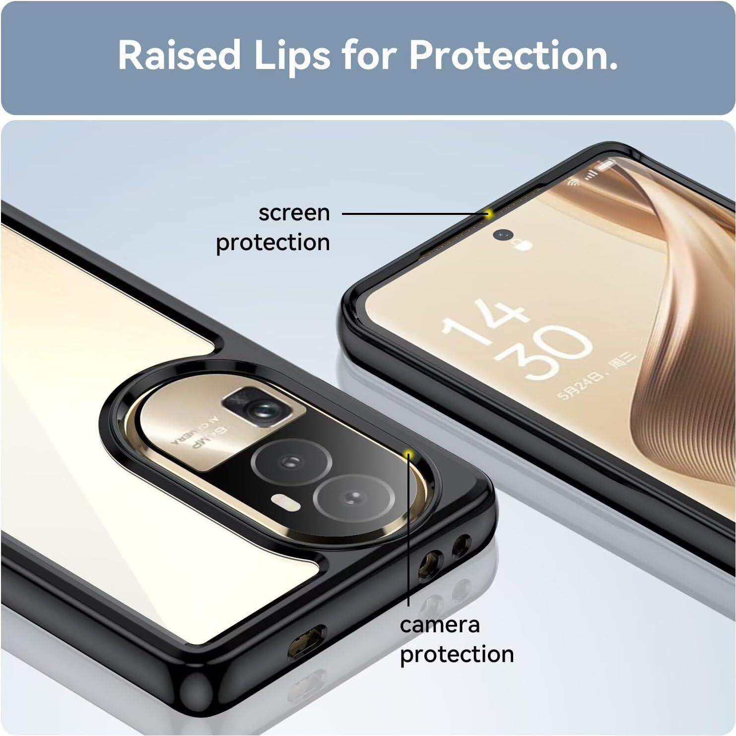 Funda Oppo Reno10 Pro+ Wanyuexes Transparente Anti Amarillento