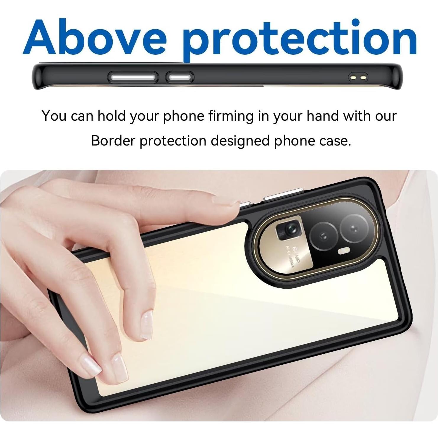 Funda Oppo Reno10 Pro+ Wanyuexes Transparente Anti Amarillento