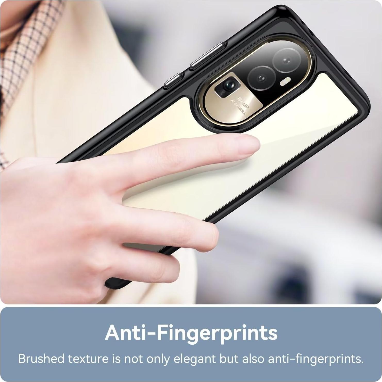 Funda Oppo Reno10 Pro+ Wanyuexes Transparente Anti Amarillento