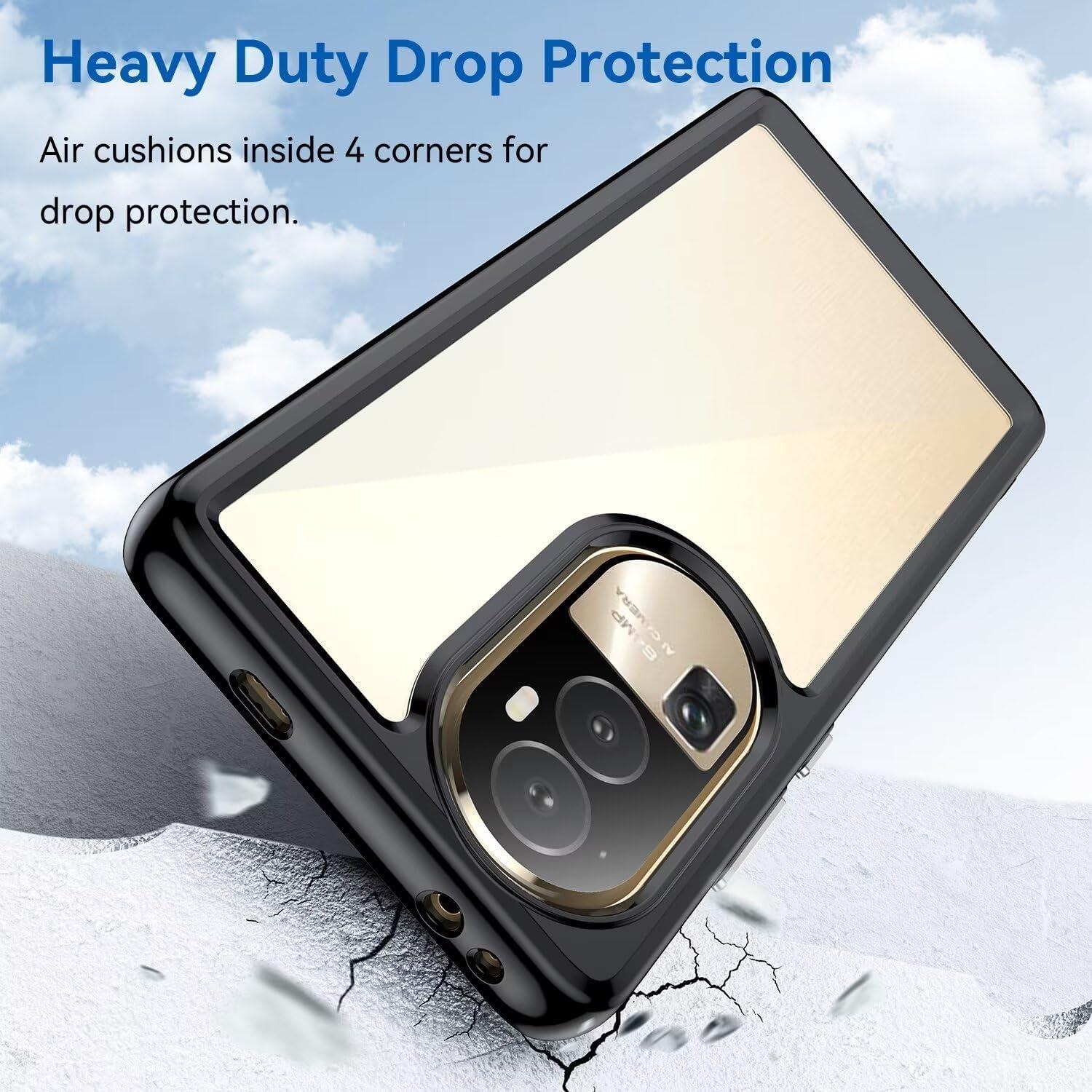 Funda Oppo Reno10 Pro+ Wanyuexes Transparente Anti Amarillento