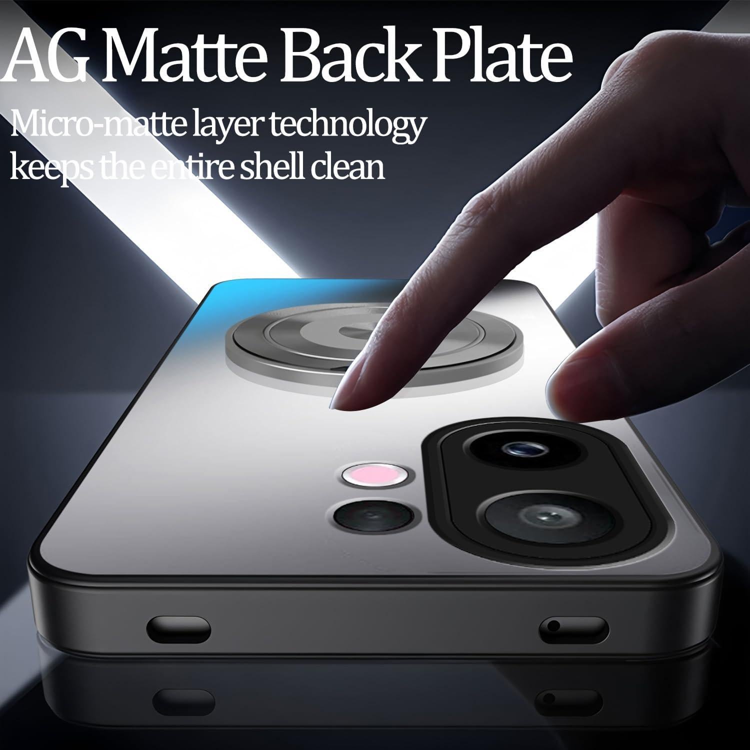 Funda delgada Hlgcokro para Vivo X200 FE con soporte magnético