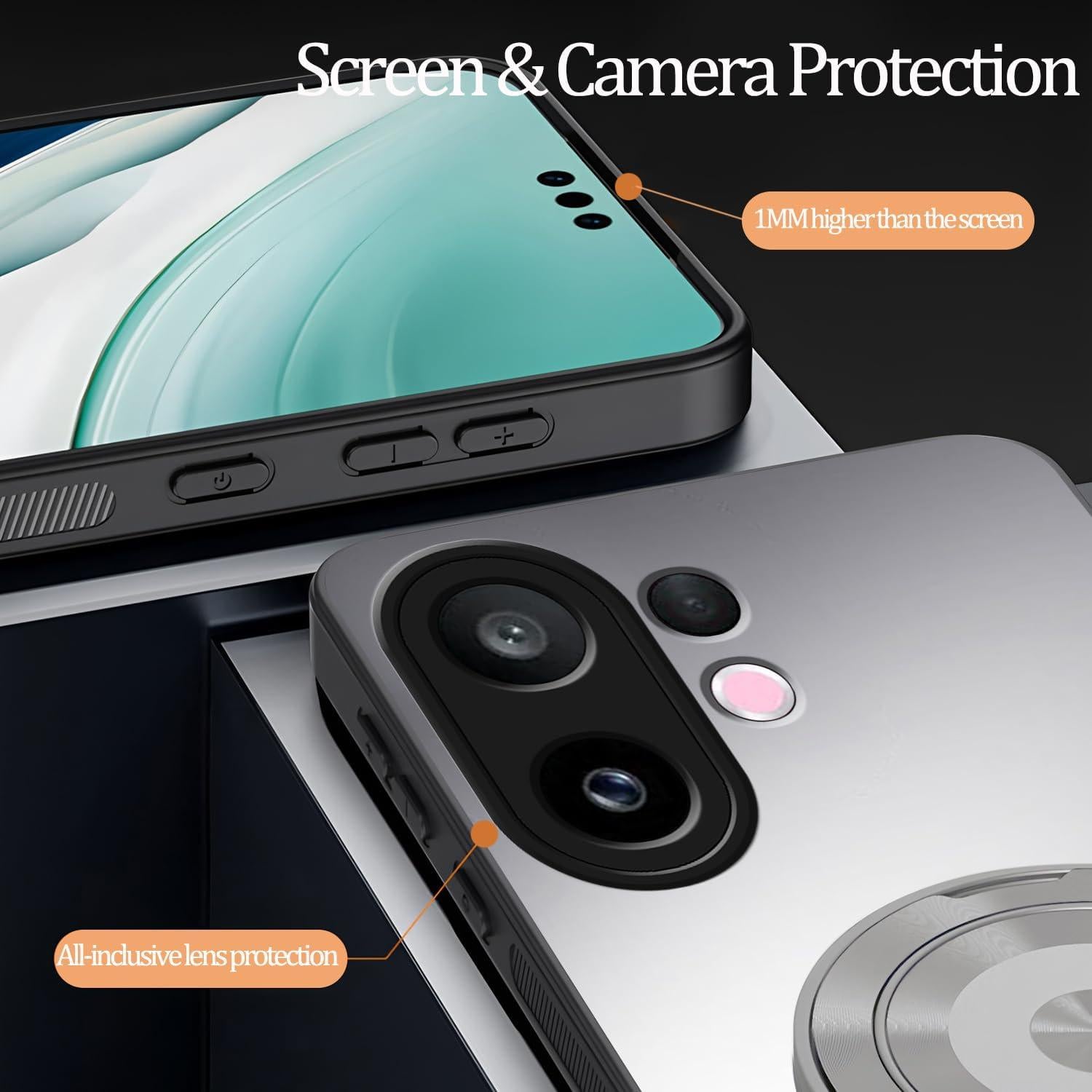 Funda delgada Hlgcokro para Vivo X200 FE con soporte magnético