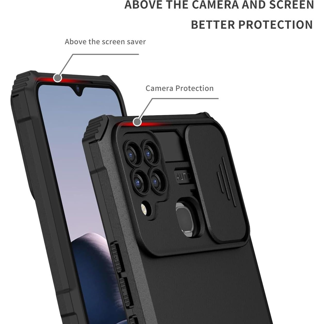 Funda Protectora para Vivo Y20 con Soporte y Protector de Pantalla