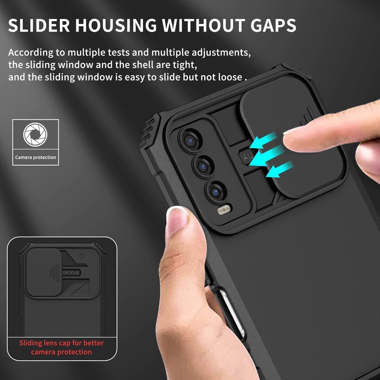 Funda Protectora para Vivo Y20 con Soporte y Protector de Pantalla