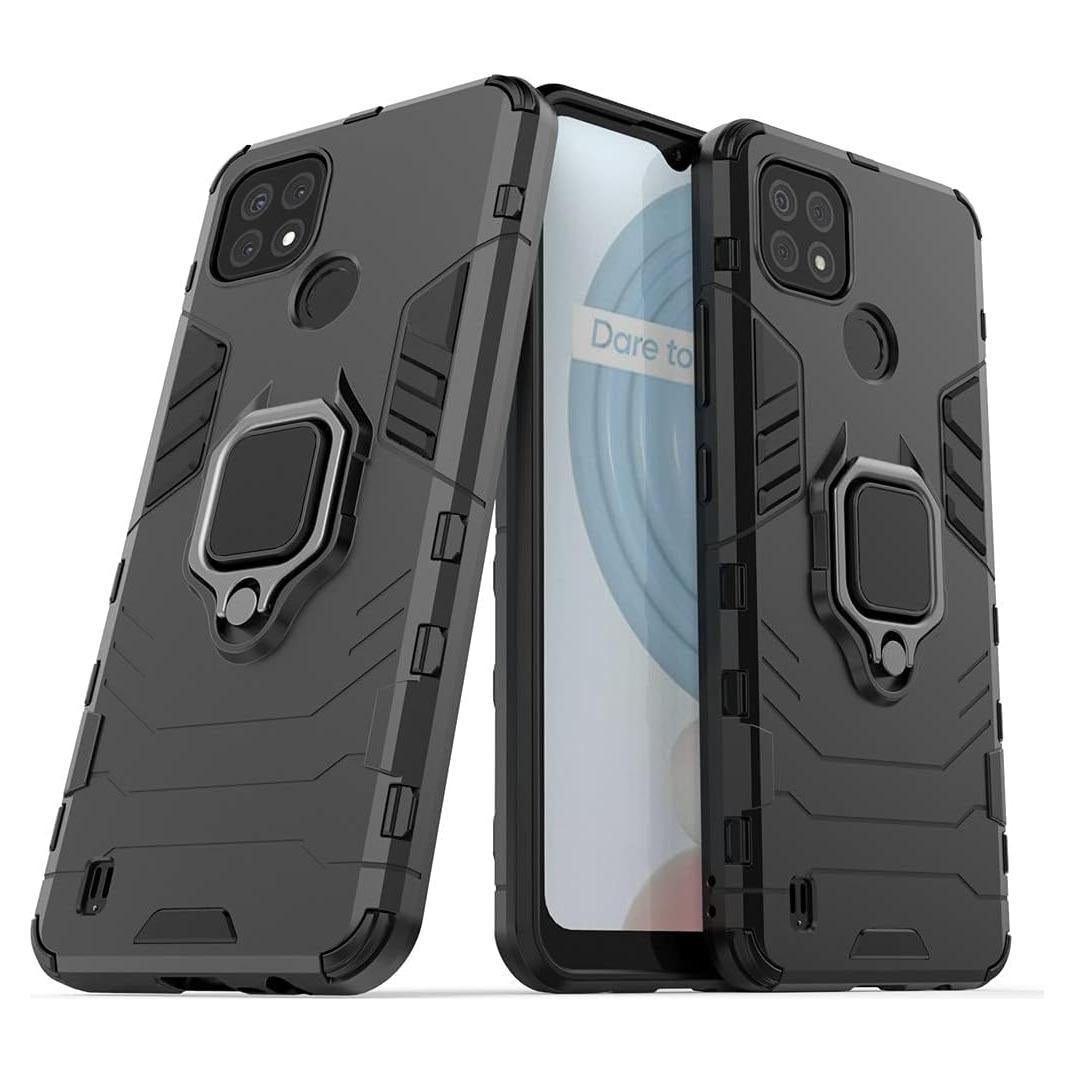 Funda Doble Capa MaiJin para Oppo Realme C21 - Negro