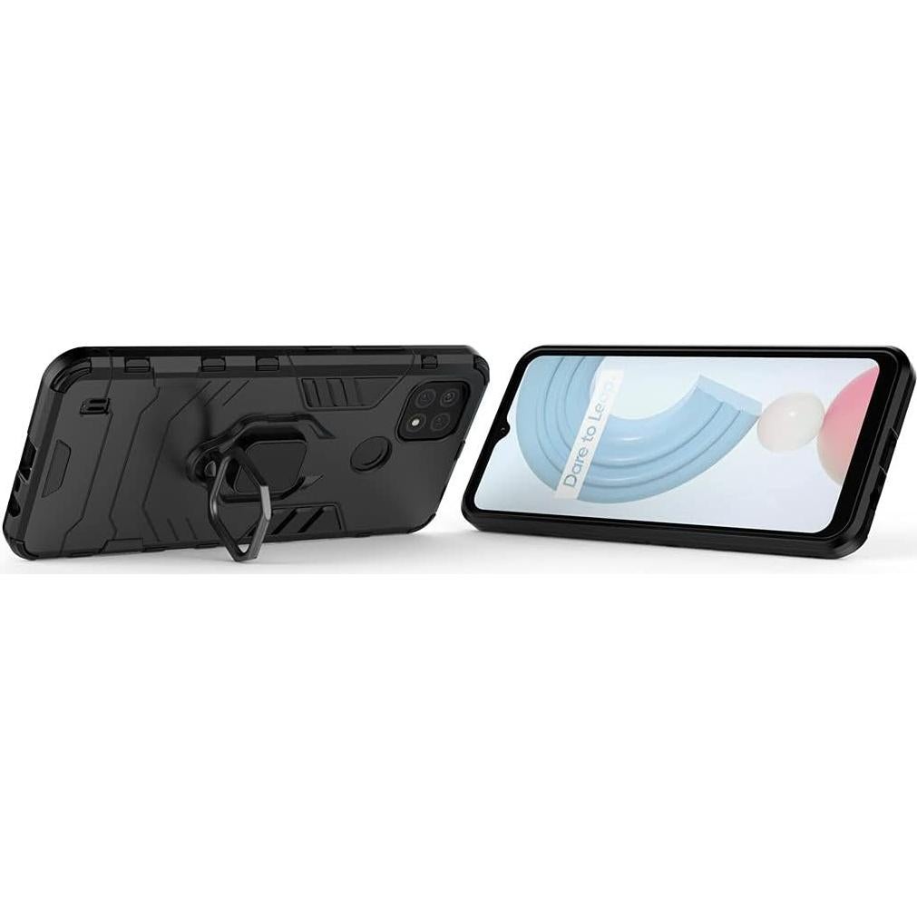 Funda Doble Capa MaiJin para Oppo Realme C21 - Negro
