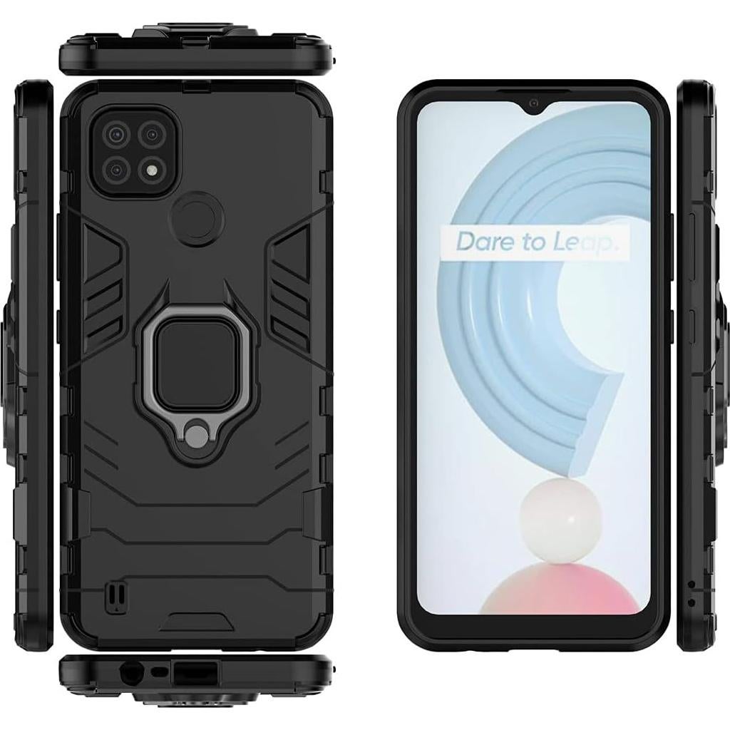 Funda Doble Capa MaiJin para Oppo Realme C21 - Negro
