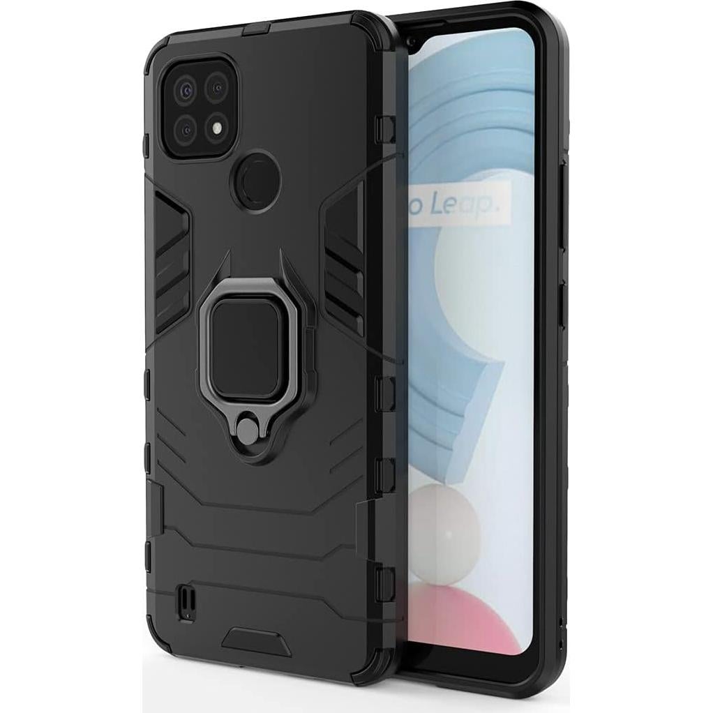 Funda Doble Capa MaiJin para Oppo Realme C21 - Negro