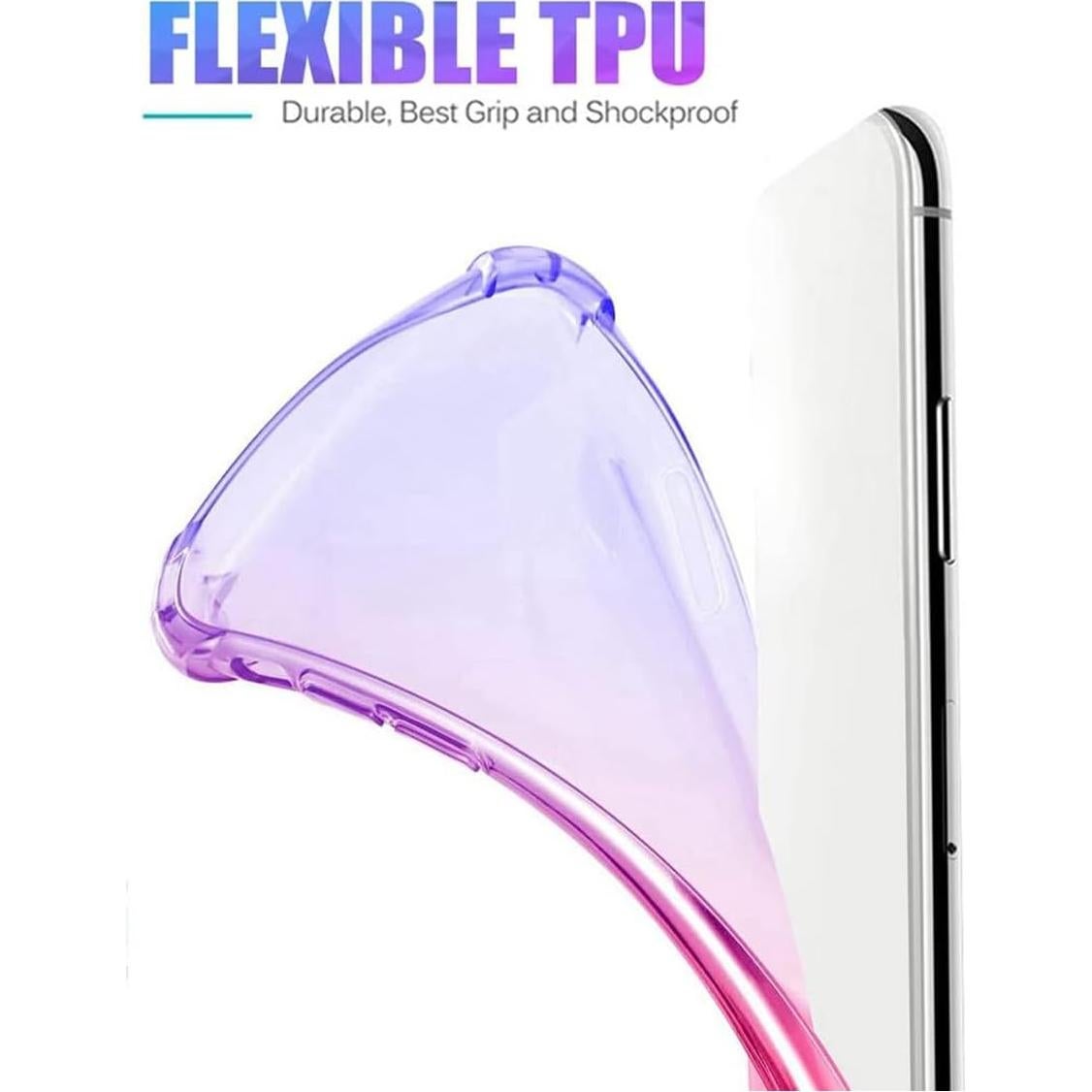 Funda Bumper TPU Gufuwo para Realme 9 Pro+ 5G Azul/Rosa