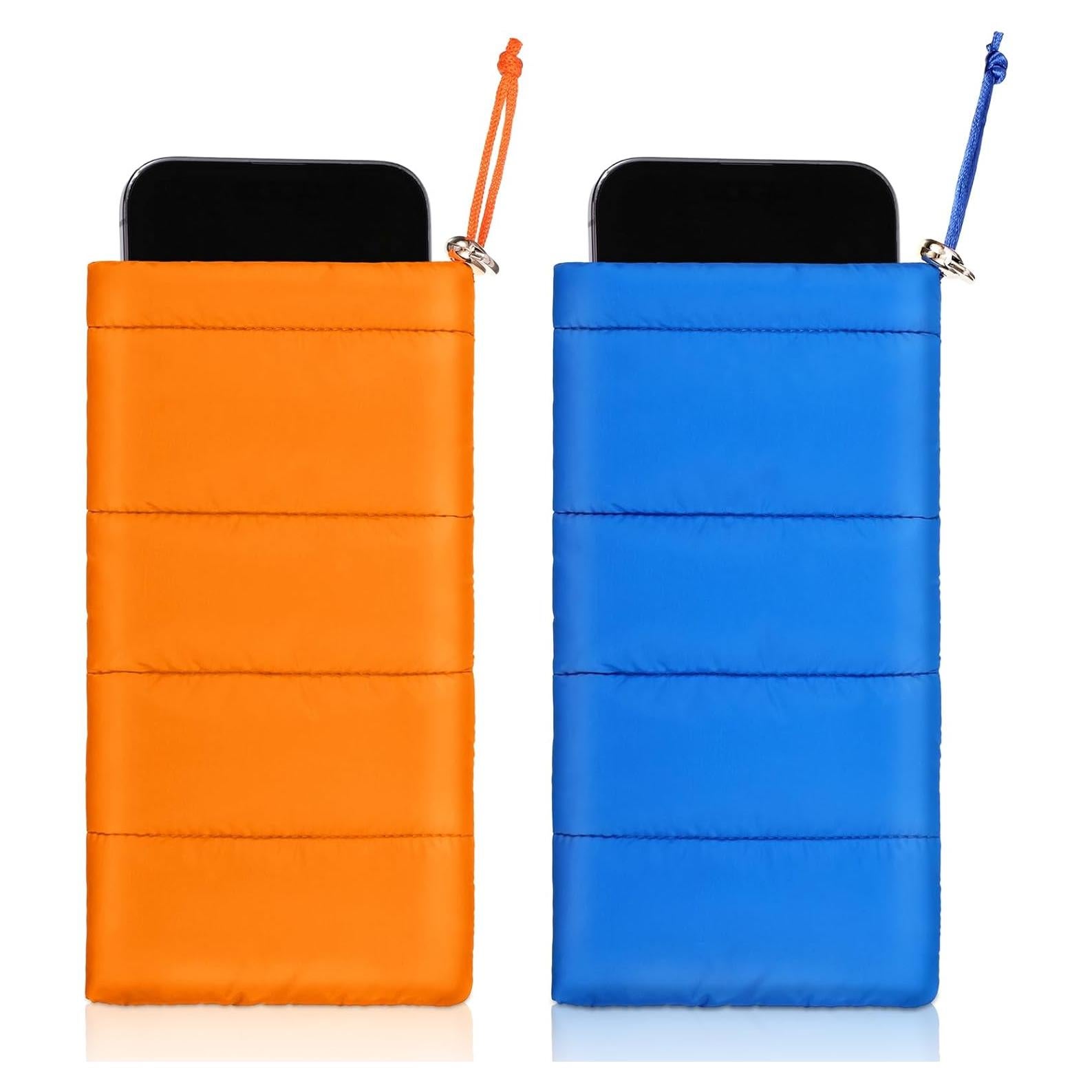 Paquete de 2 Fundas Térmicas Copkim para Teléfono - Naranja y Azul