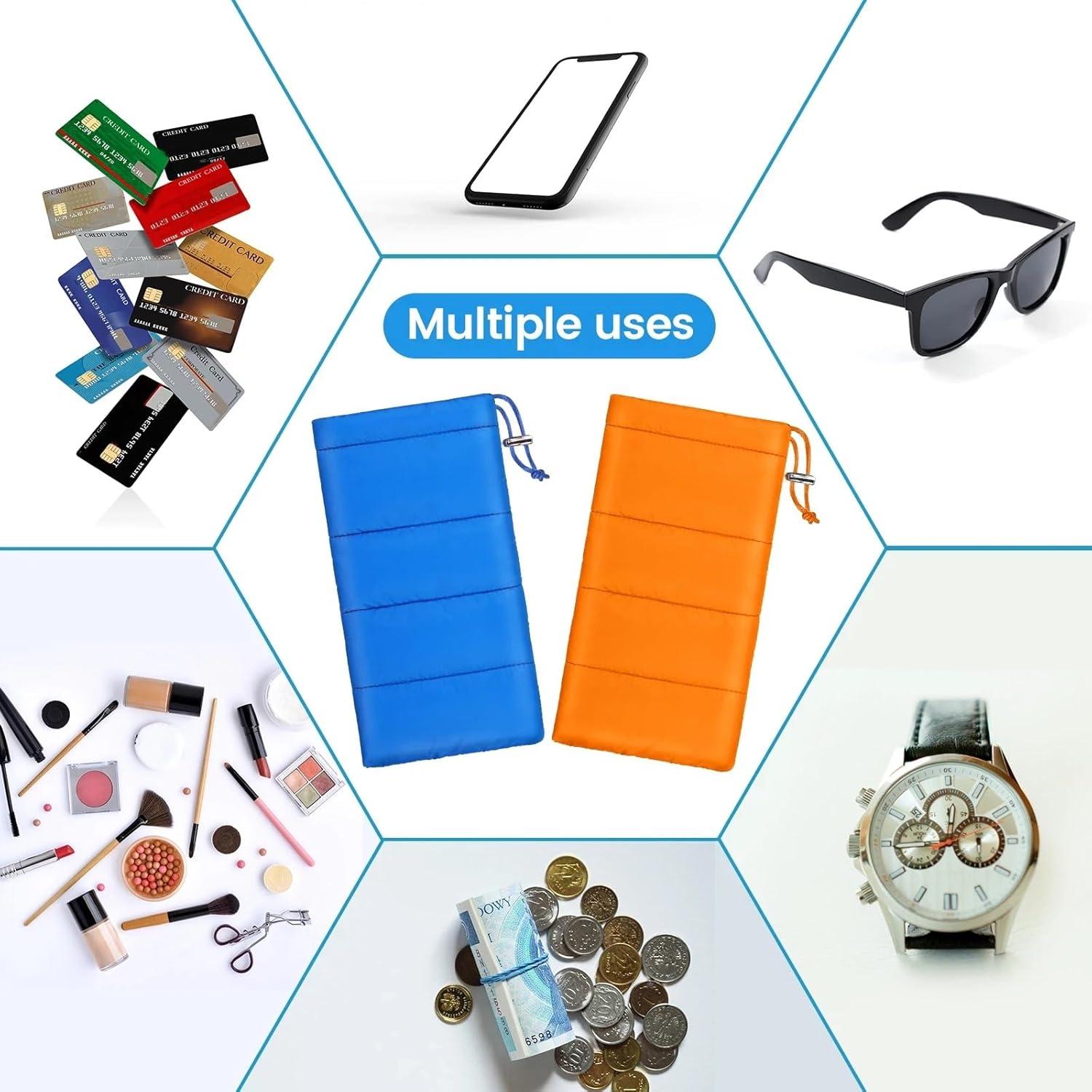 Paquete de 2 Fundas Térmicas Copkim para Teléfono - Naranja y Azul