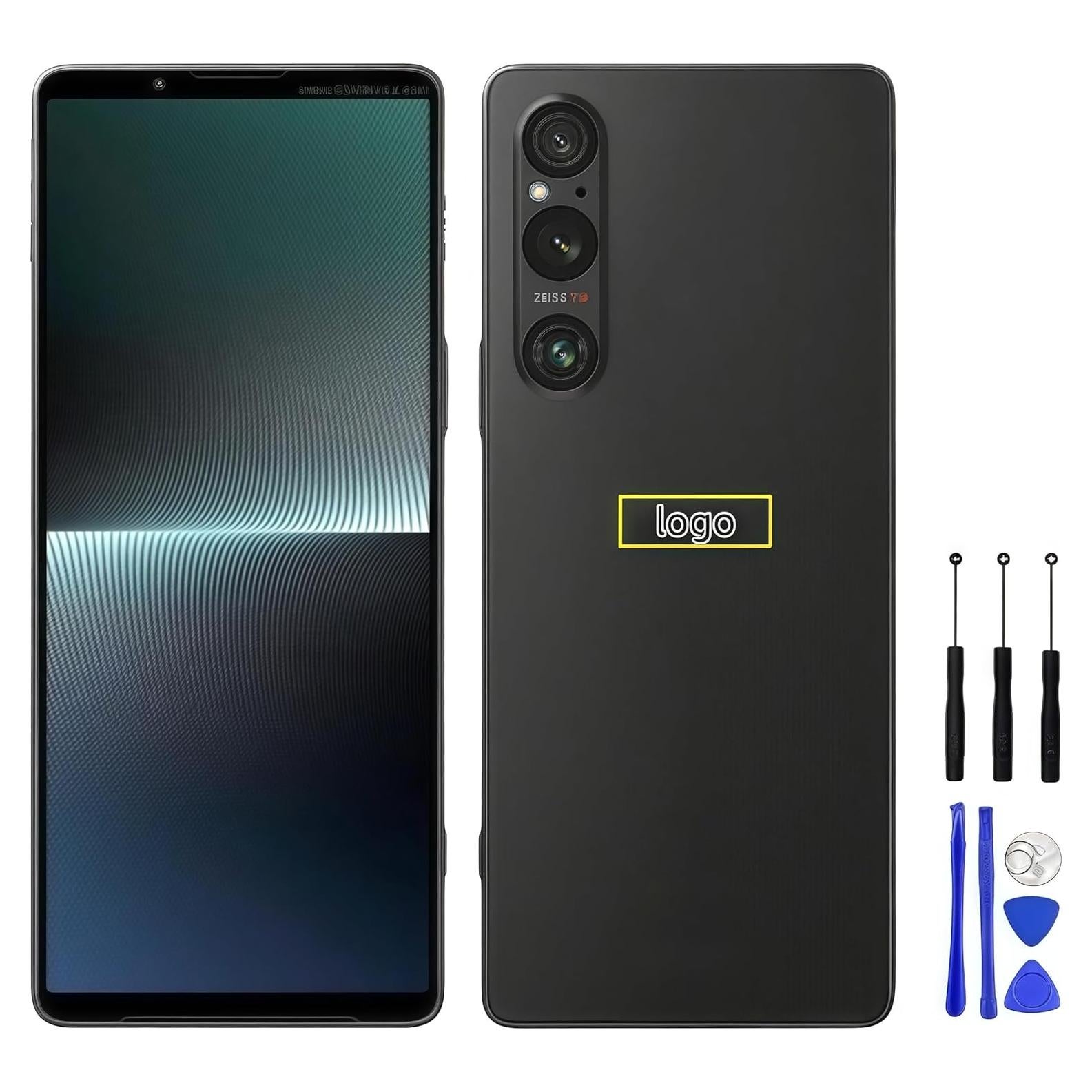 Cubierta Trasera de Vidrio Sanmonkey para Sony Xperia 1 V Verde