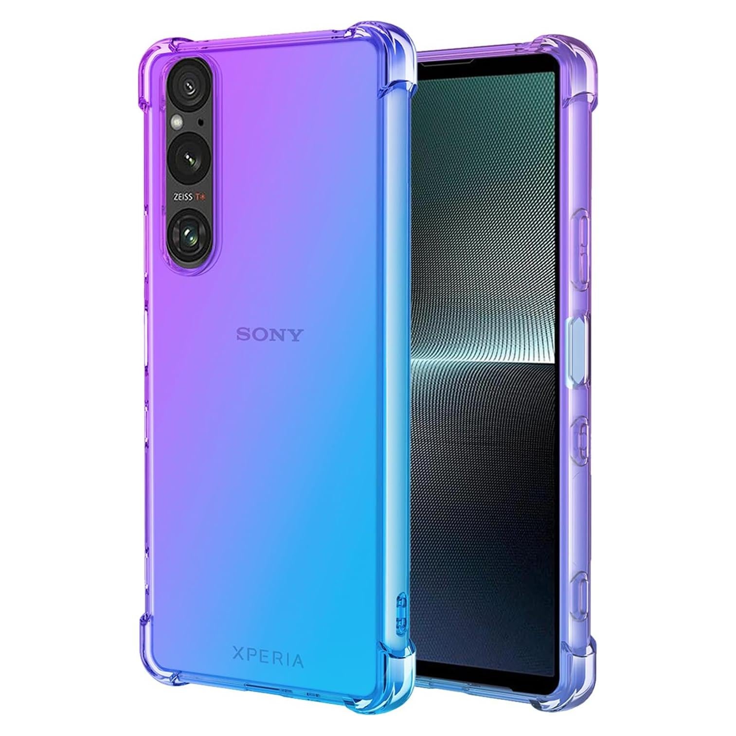 Funda Protectora TPU Sony Xperia 1 V Morado/Azul 6.5"