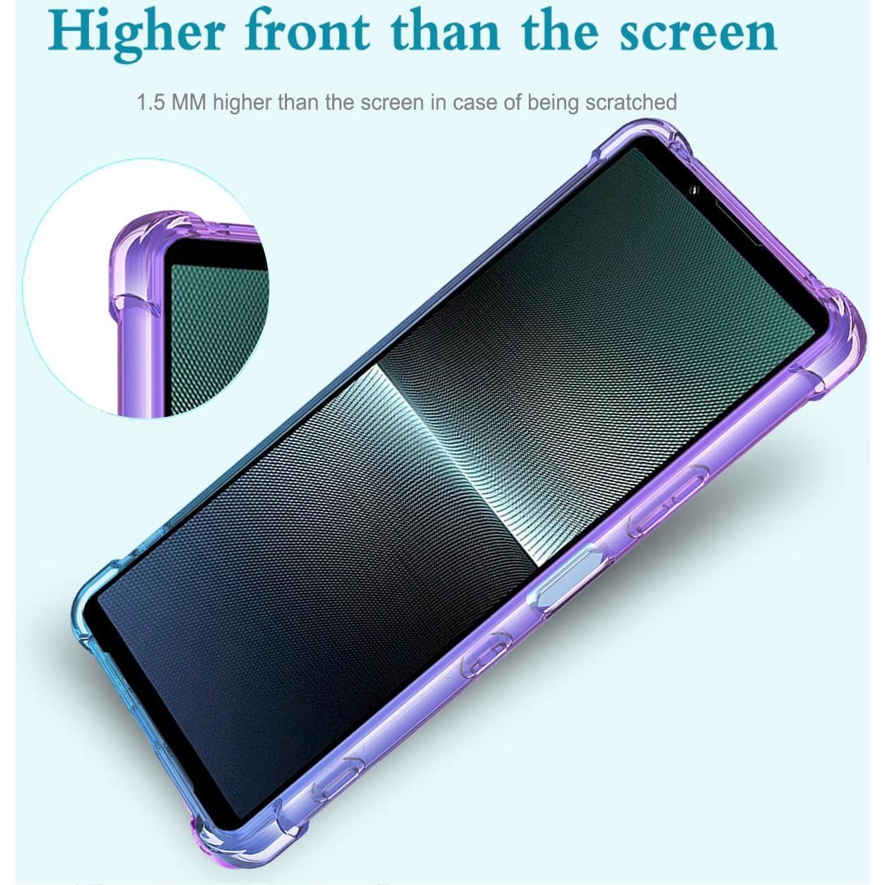 Funda Protectora TPU Sony Xperia 1 V Morado/Azul 6.5"