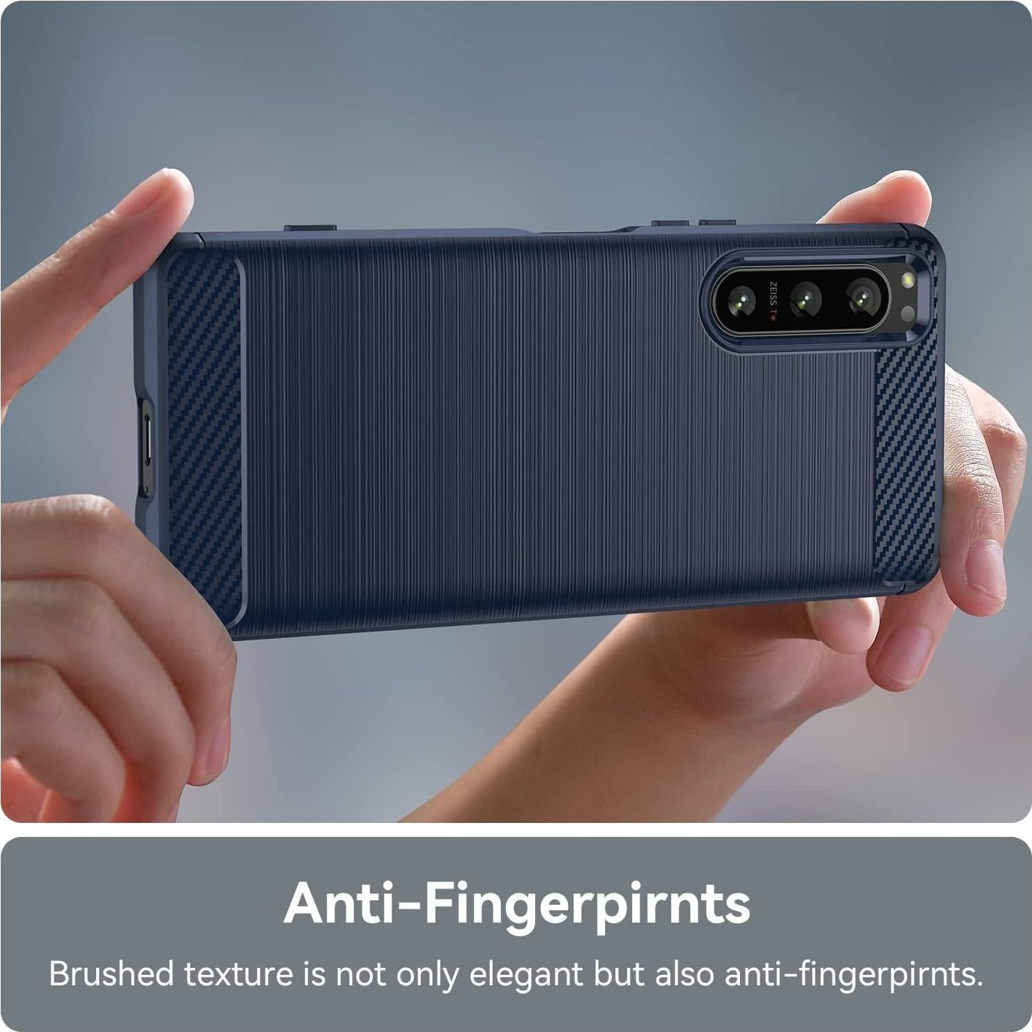 Funda TPU Sony Xperia 5 IV Azul, Resistente a Golpes y Antideslizante