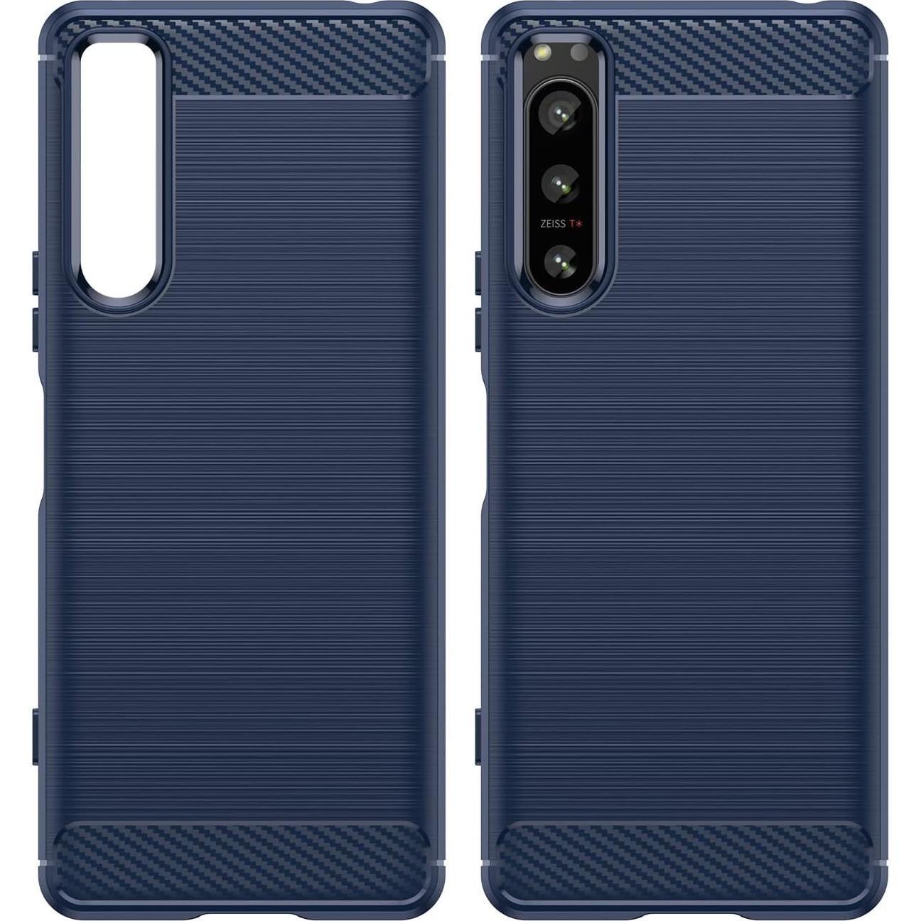Funda TPU Sony Xperia 5 IV Azul, Resistente a Golpes y Antideslizante