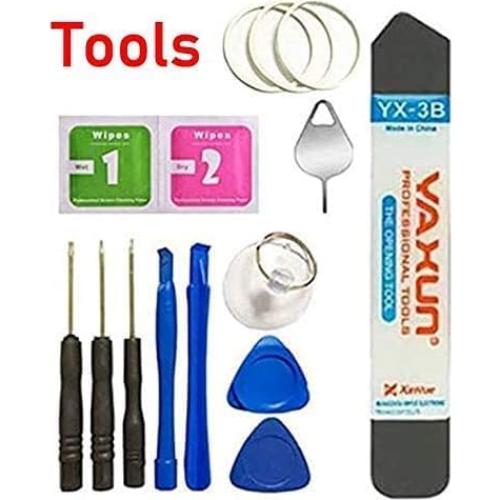 Cubierta de puerta trasera LG V60 ThinQ V600 5G Azul + Herramientas