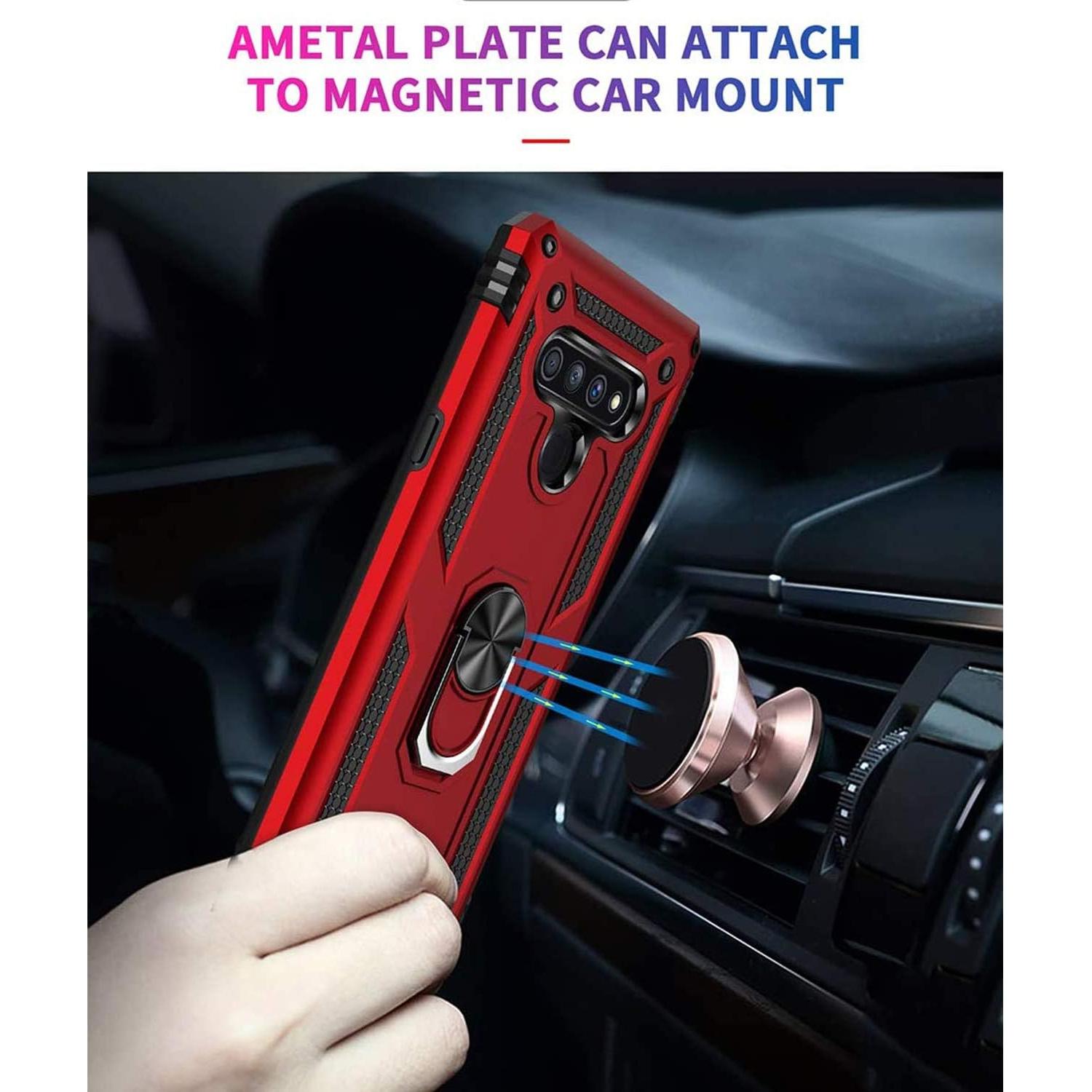 Funda TJS para LG Stylo 6 con Soporte Magnético y Protector