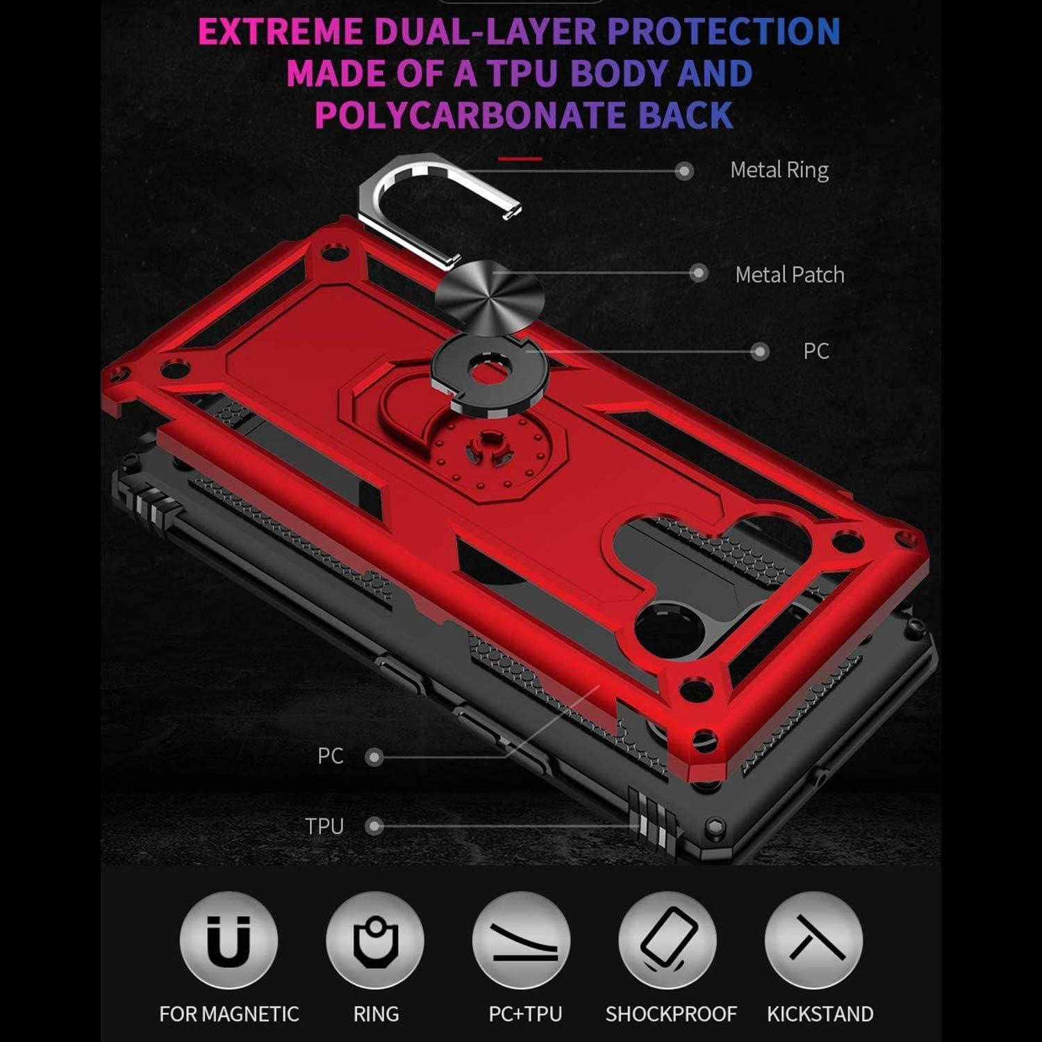 Funda TJS para LG Stylo 6 con Soporte Magnético y Protector