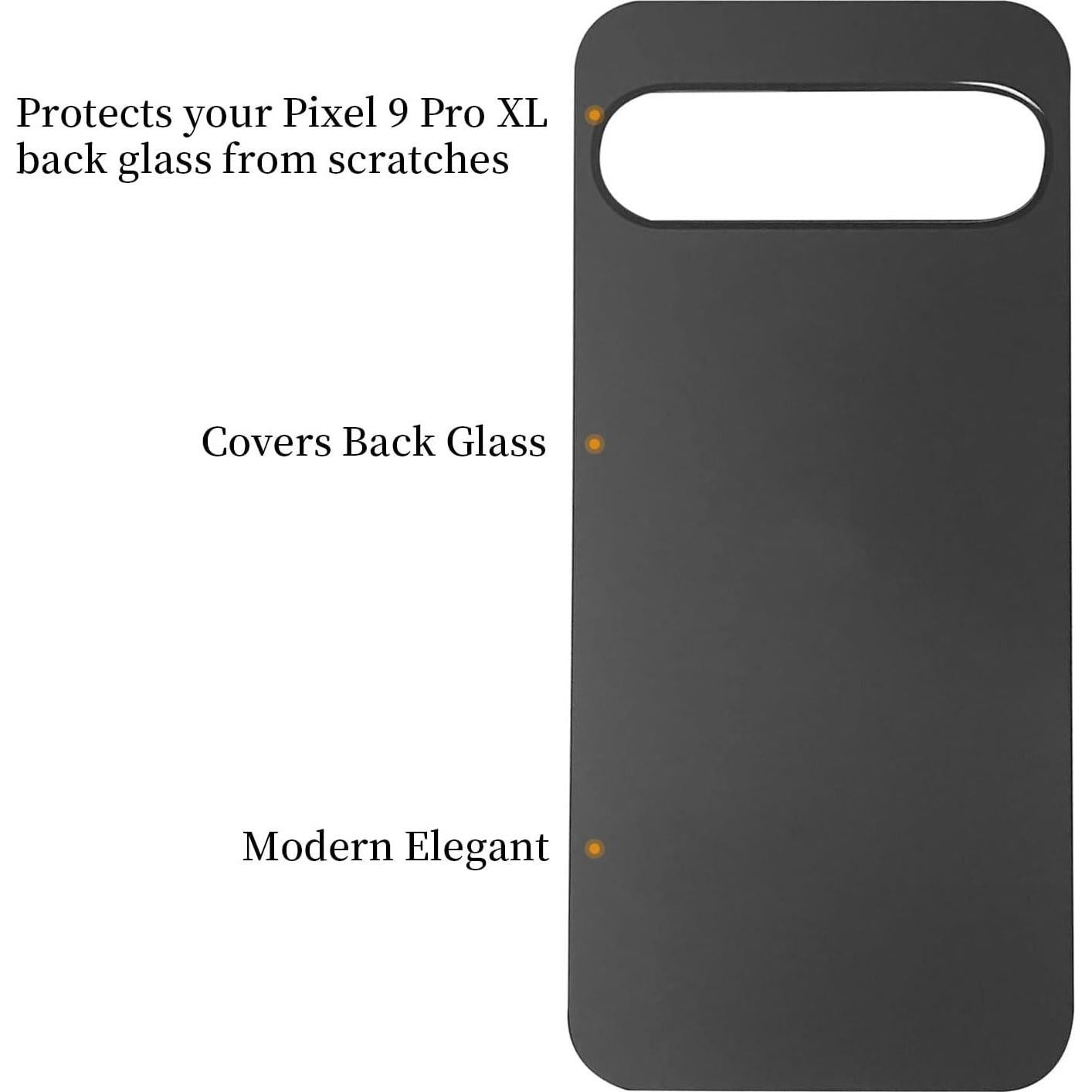 Cristal Trasero Reemplazo Google Pixel 9 Pro XL Negro