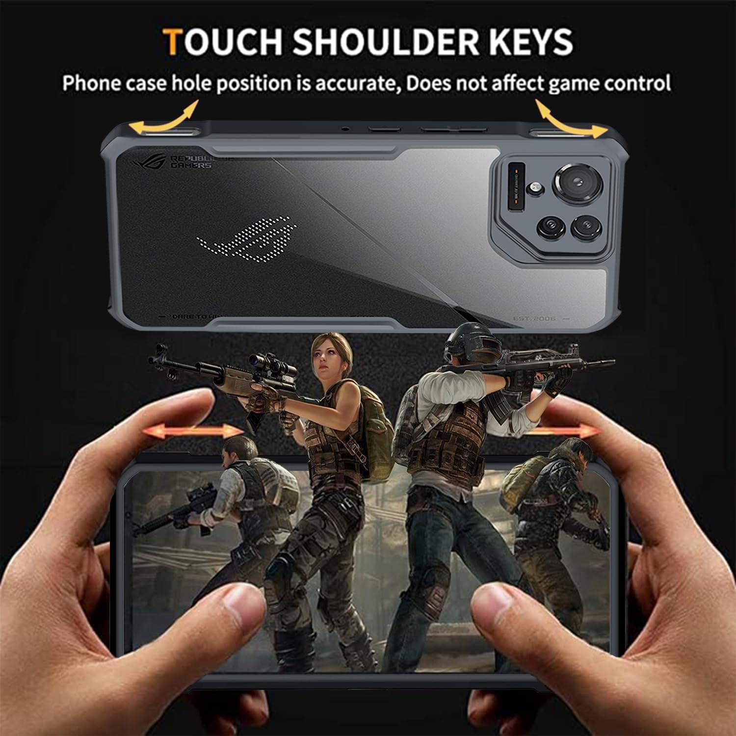 Funda para ASUS ROG Phone 9 Pro - TPU y Acrílico Negro