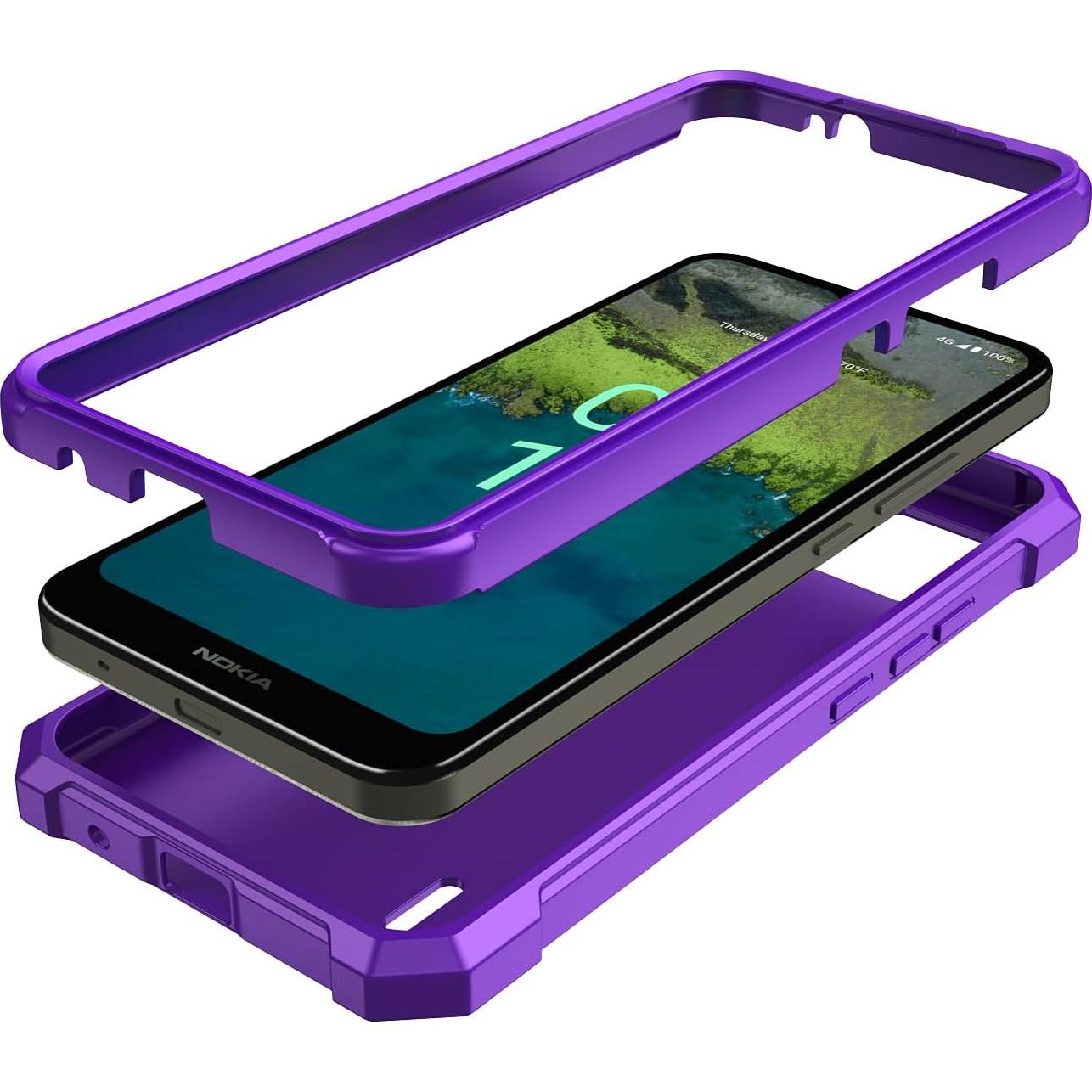 Funda Nokia C110 Aulzaju con Protector Pantalla y Parachoques