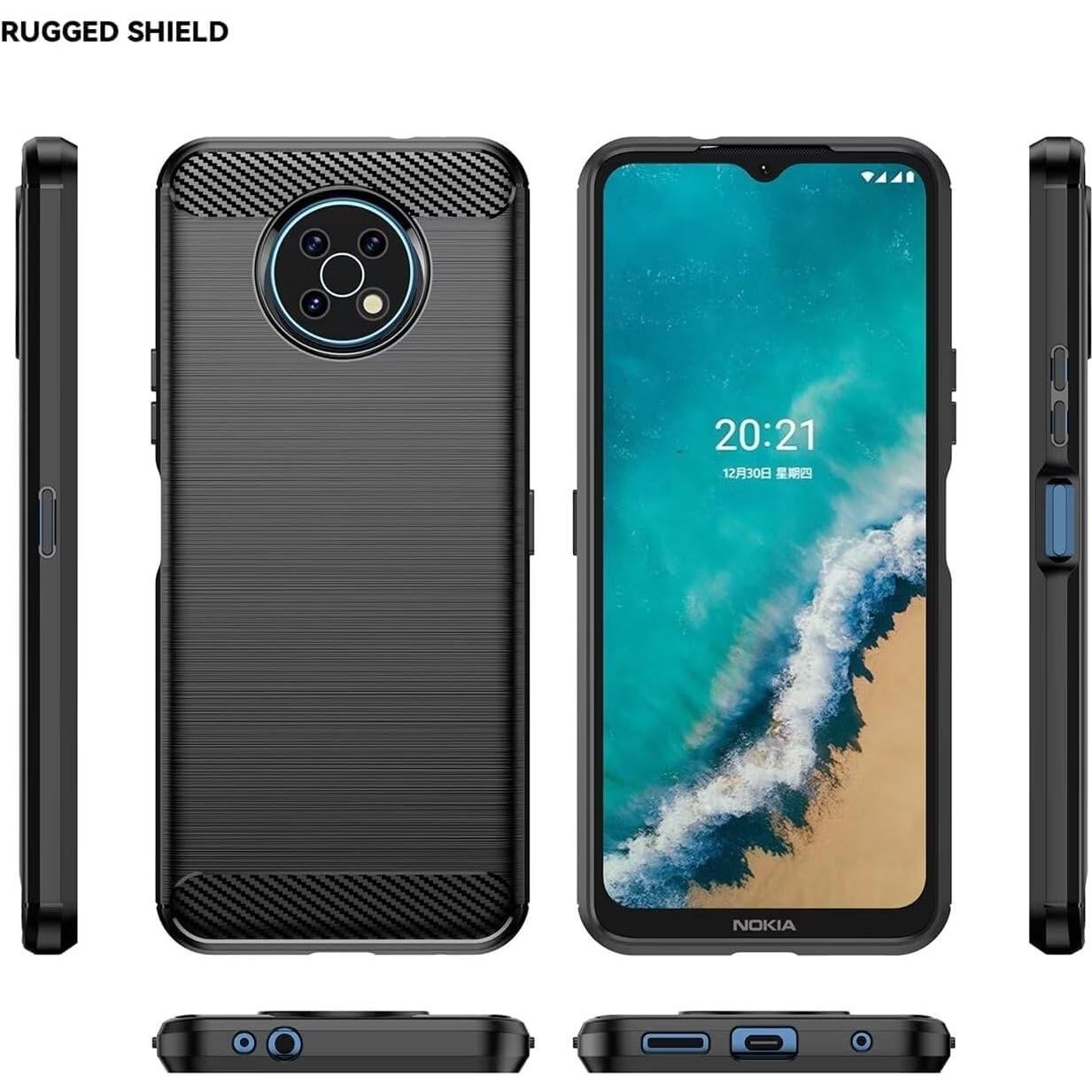 Funda TPU Carbono para Nokia G50 5G Negra - GTBDEKI