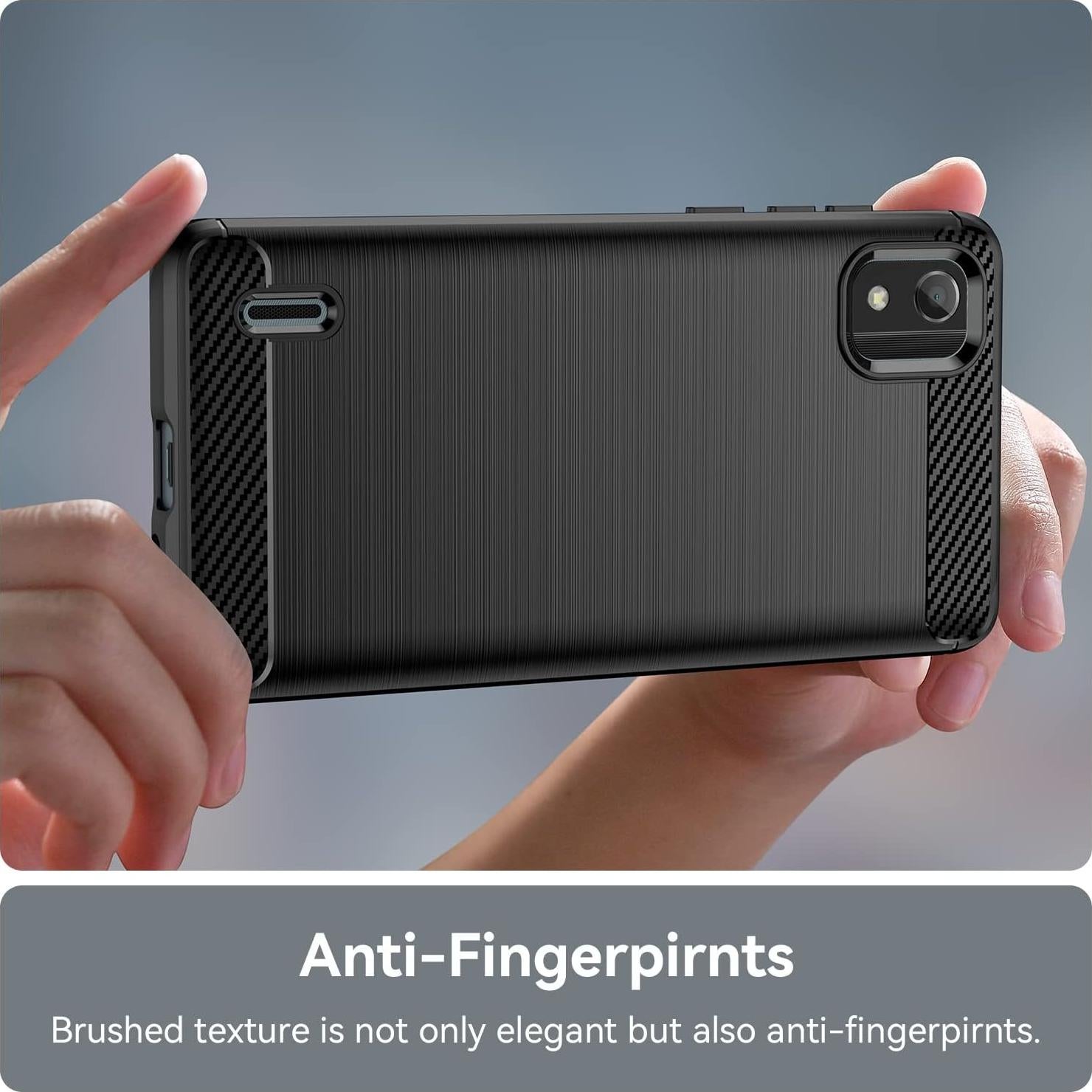 Funda de Carbono TPU para Nokia C2 2da Edición Negra