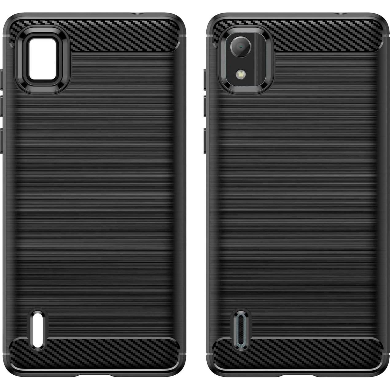 Funda de Carbono TPU para Nokia C2 2da Edición Negra