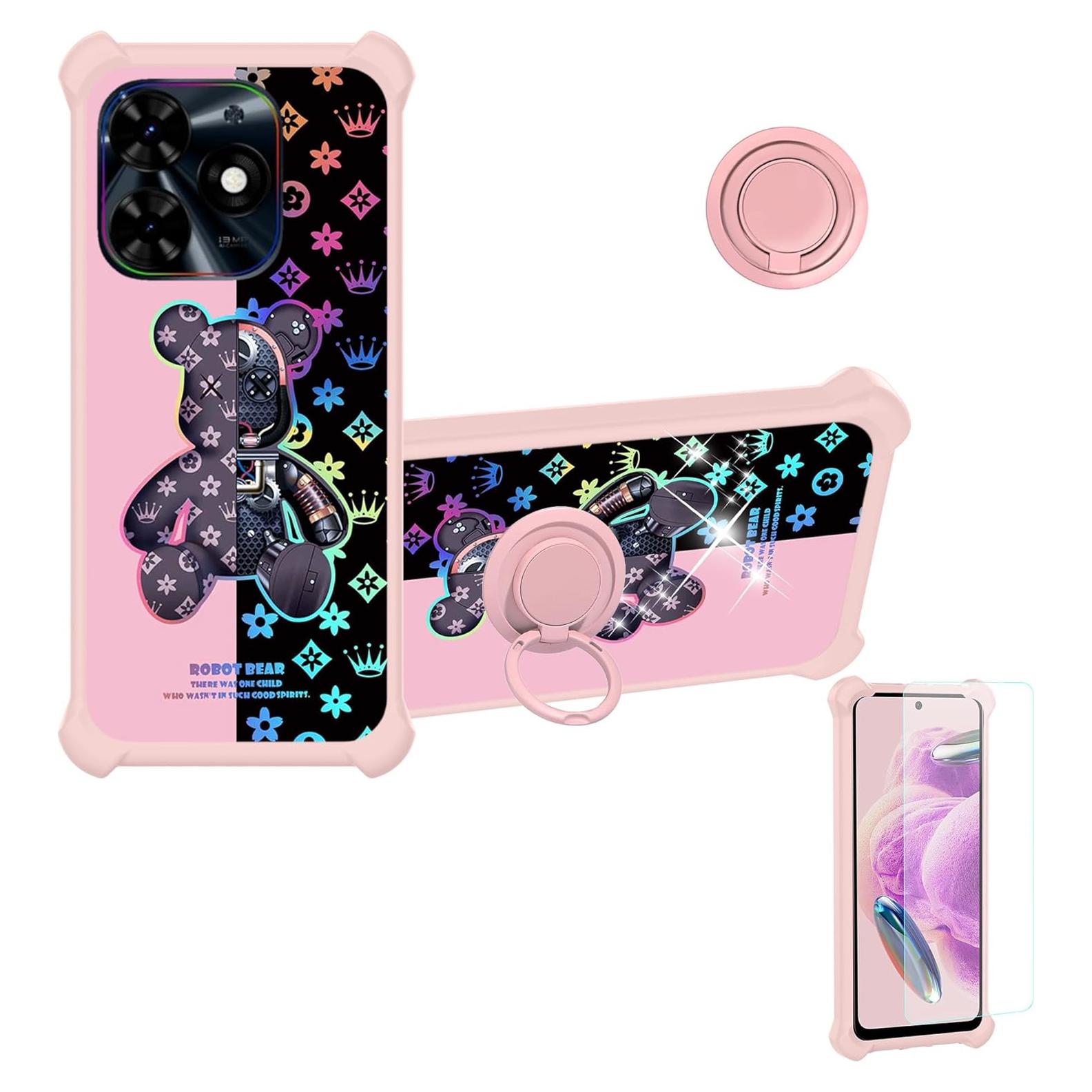 Funda para teléfono Infinix Smart 8 / Tecno Spark Go 2024 con protector