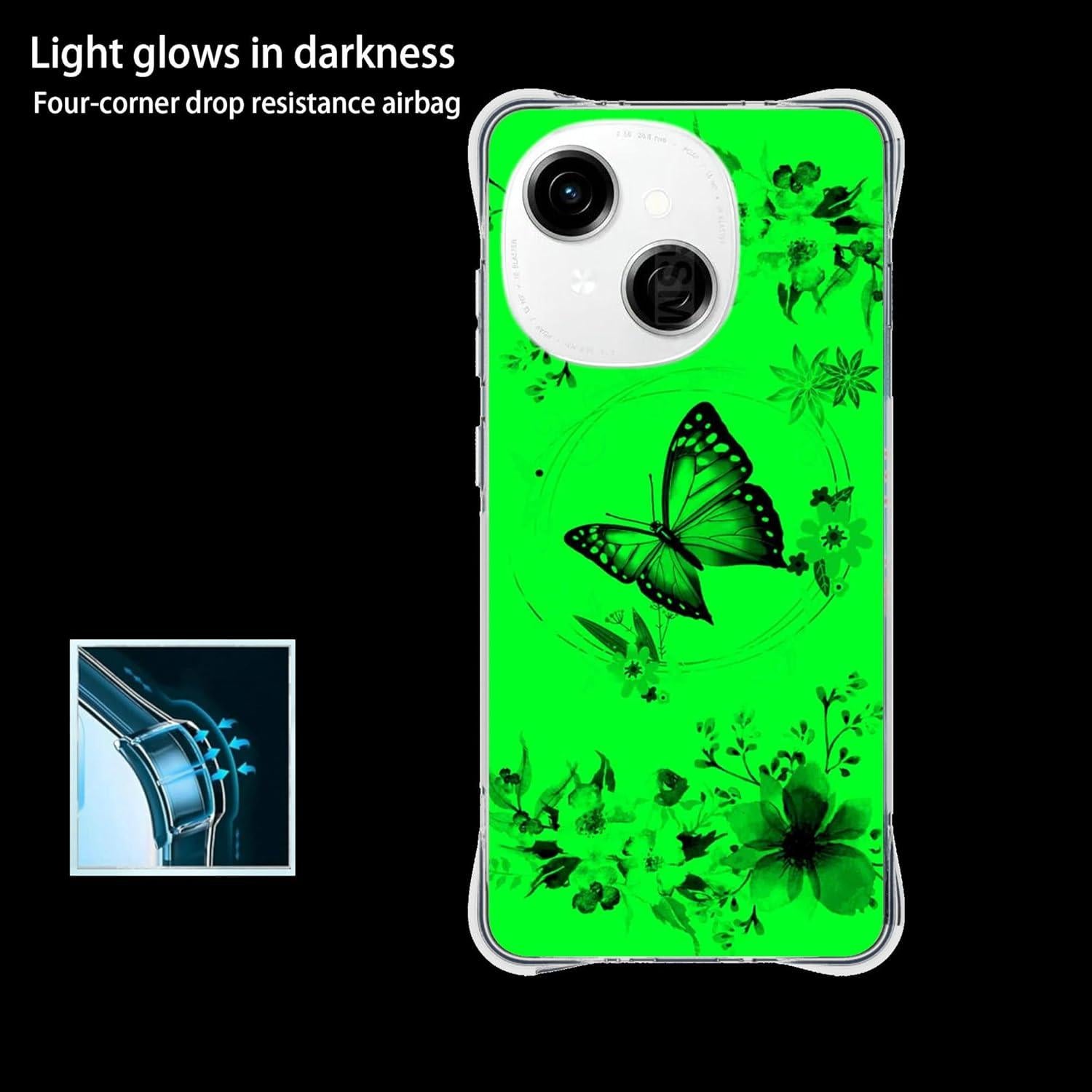 Funda Tecno Spark Go 2025 YGL-LHD Silicona Engrosada Efecto Luminoso