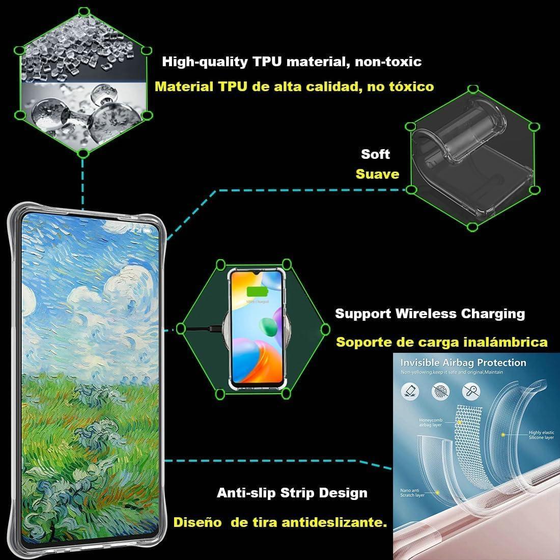 Funda Tecno Spark Go 2025 YGL-LHD Silicona Engrosada Efecto Luminoso