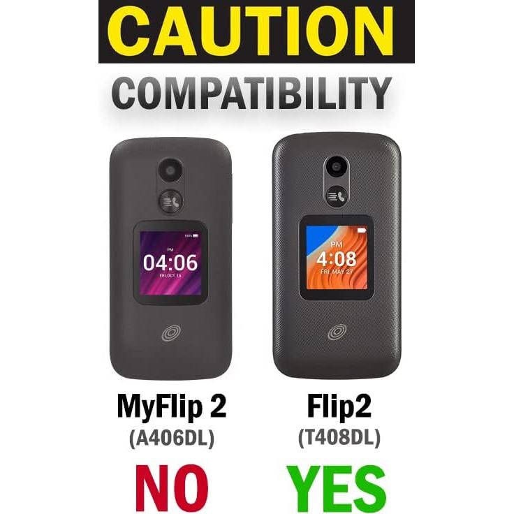 Funda Dura Nakedcellphone para Alcatel TCL Flip 2 - Negro