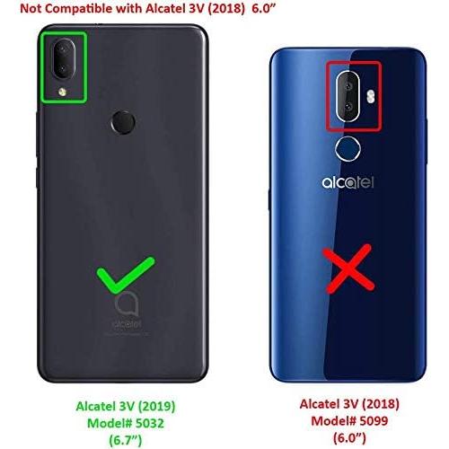 Funda Alcatel 3V 2019/5032W TPU Bumper Rosa Dorado Mármol