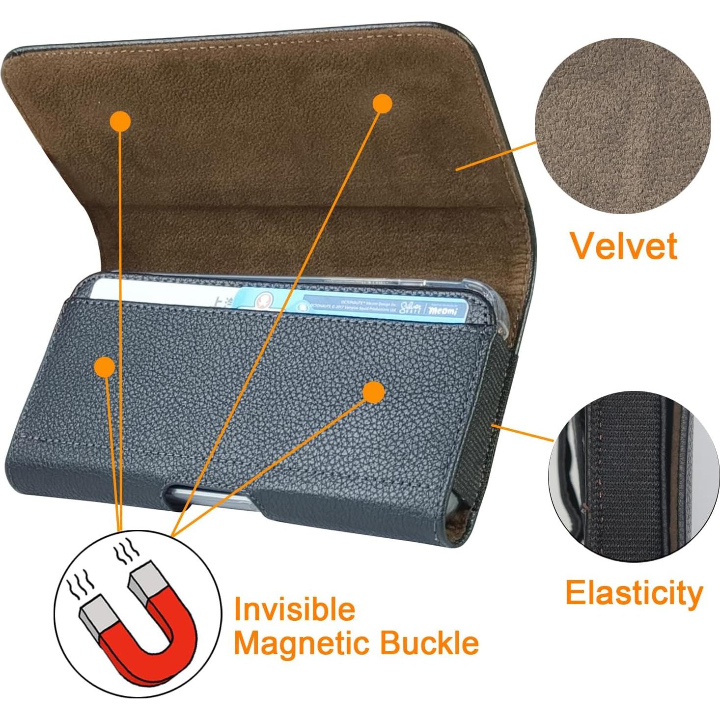 Funda de Cuero Magnética JOLIRSBOX para iPhone y Samsung - L