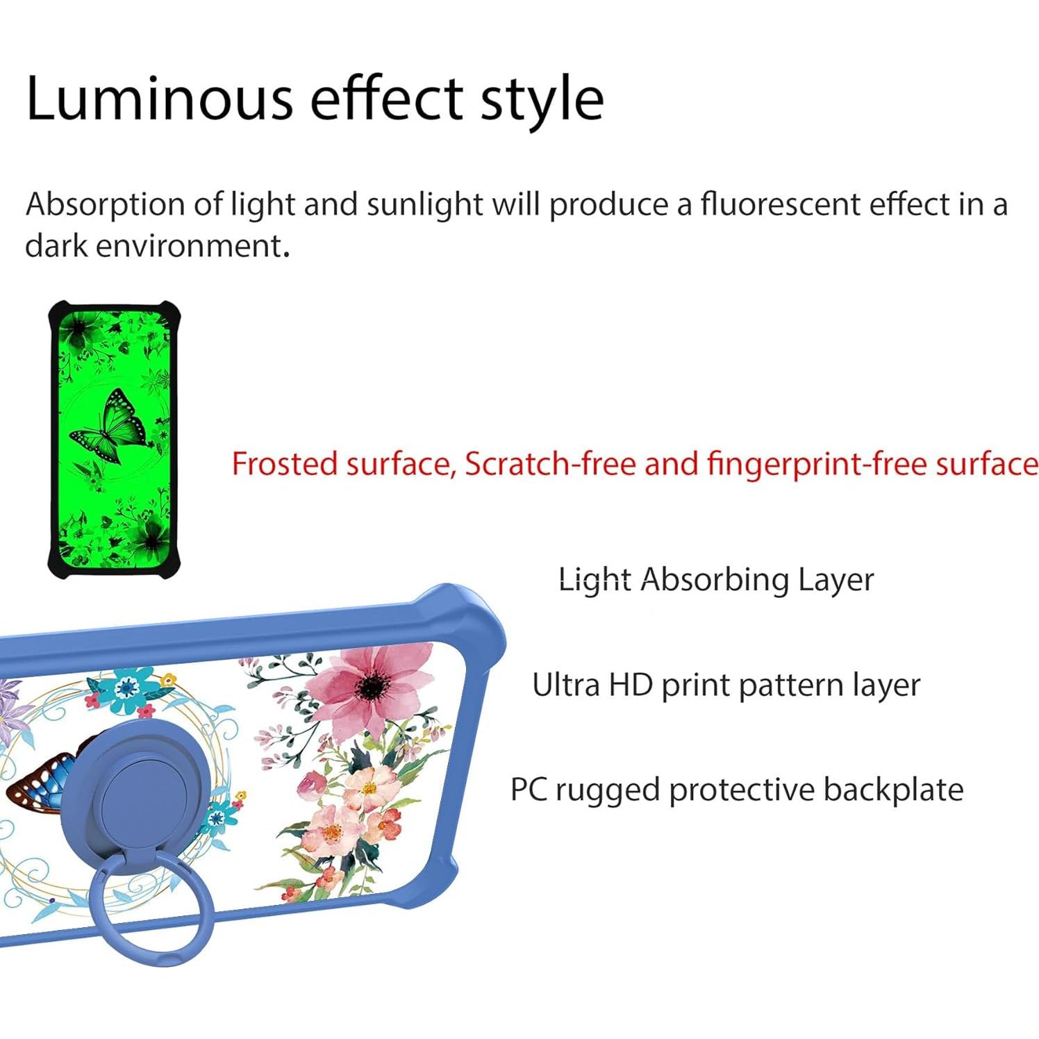 Funda Híbrida Blackview Wave 8/8C con Protector y Anillo