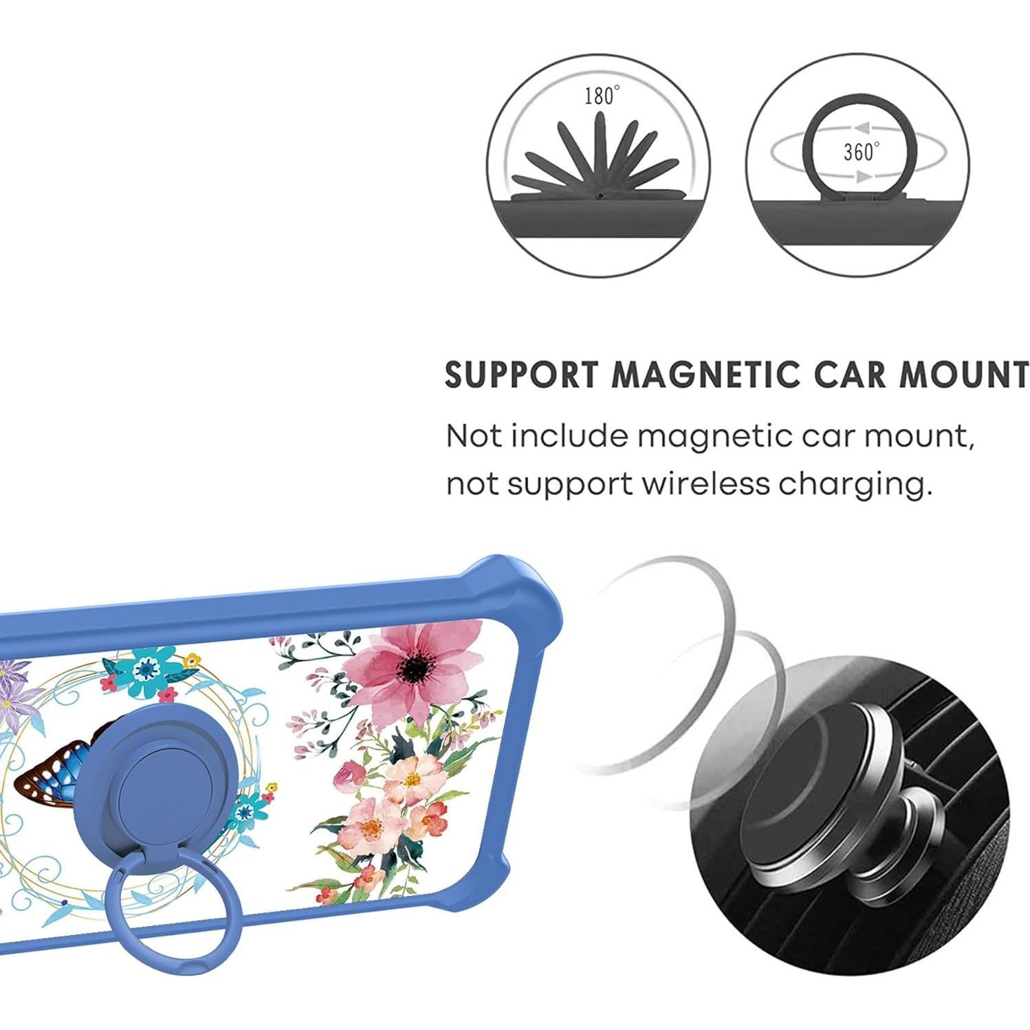 Funda Híbrida Blackview Wave 8/8C con Protector y Anillo