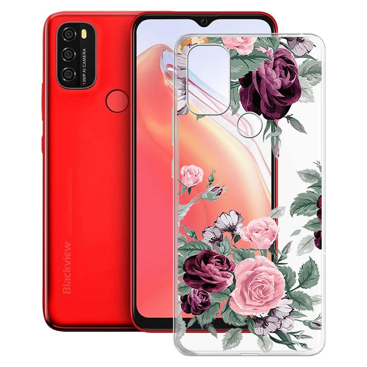 Funda Antigolpes KJYF para Blackview A70 - Rojo 9, 6.52"