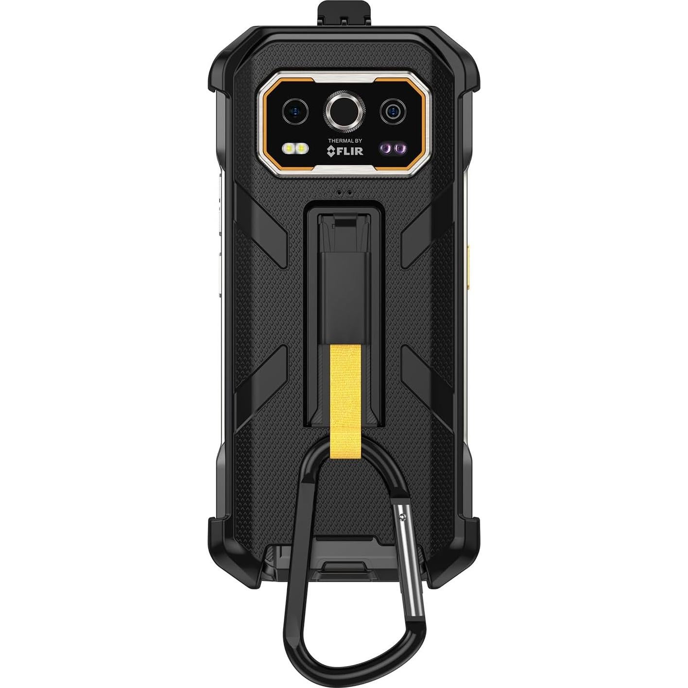 Funda Protectora TPU Negra Ulefone Armor 27 con Clip y Mosquetón