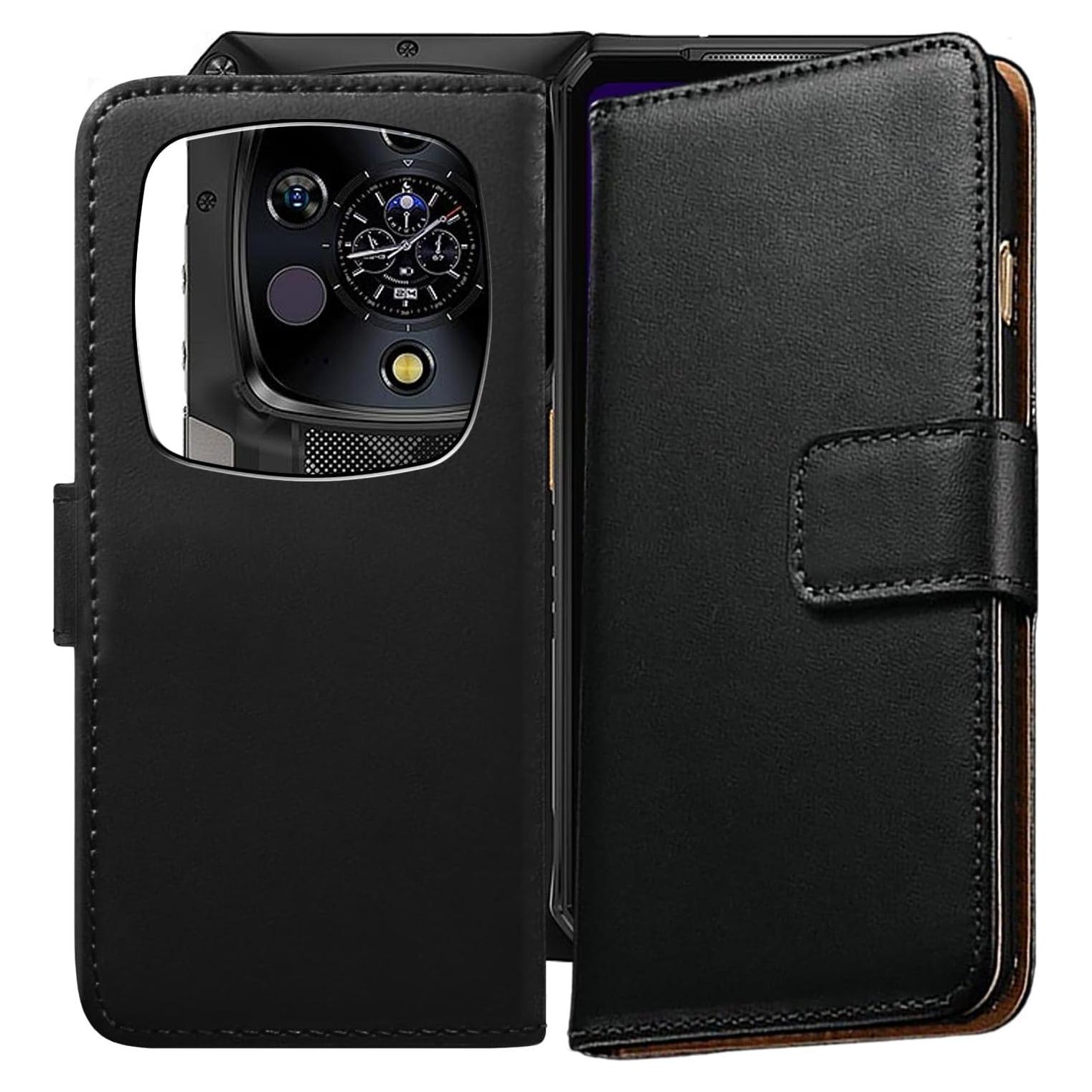 Funda Plegable de Cuero para Ulefone Armor 28 Ultra - Negro