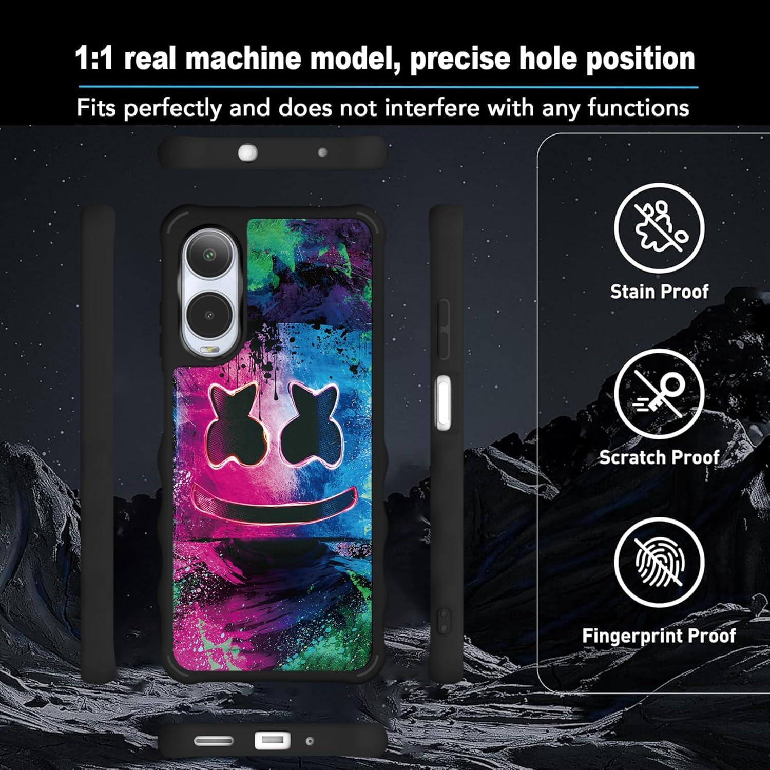 Funda híbrida para Cricket Icon 6 ATT Verge YGH-BQ con soporte