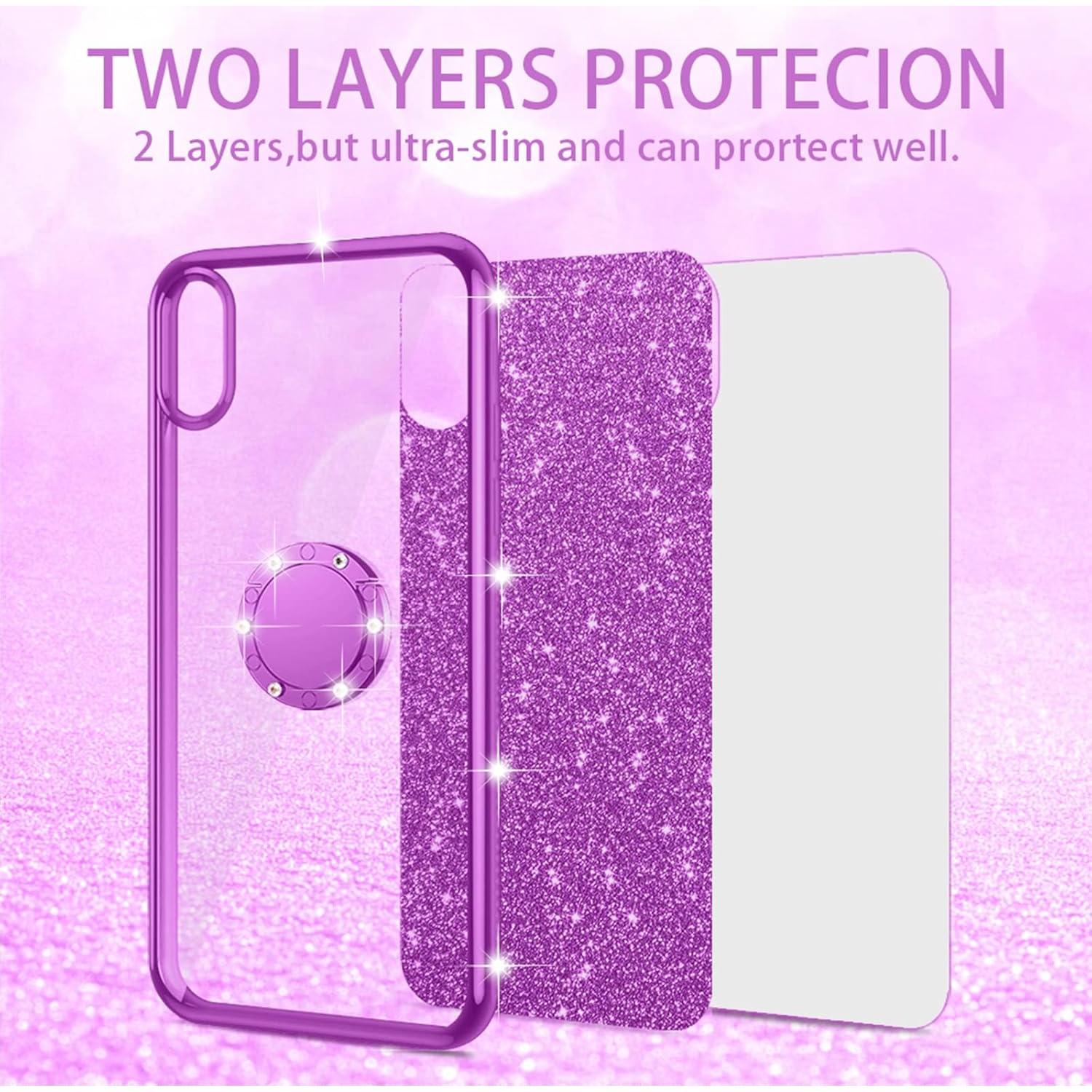 Funda de TPU Brillante Nancheng para BLU View 2 - Púrpura