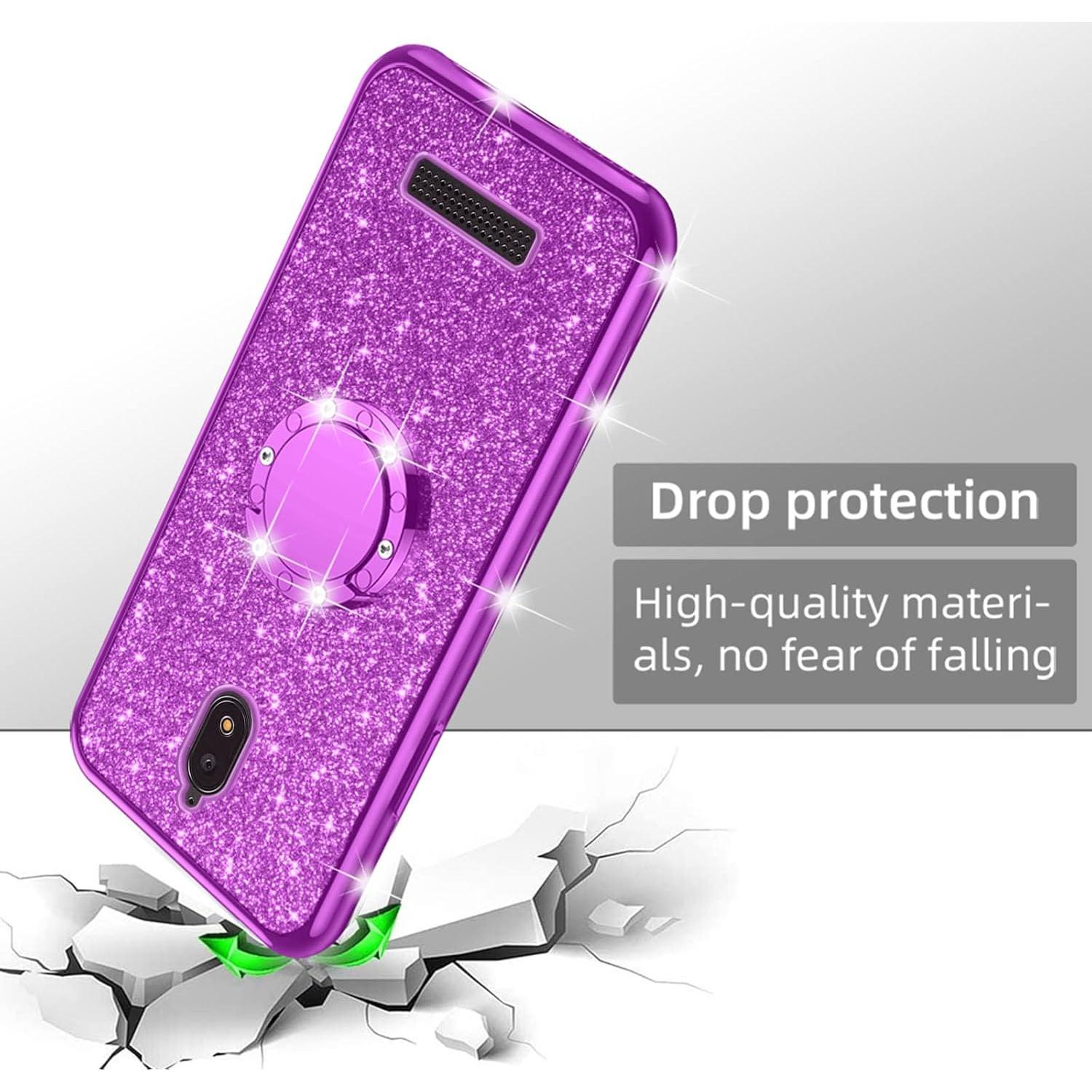 Funda de TPU Brillante Nancheng para BLU View 2 - Púrpura