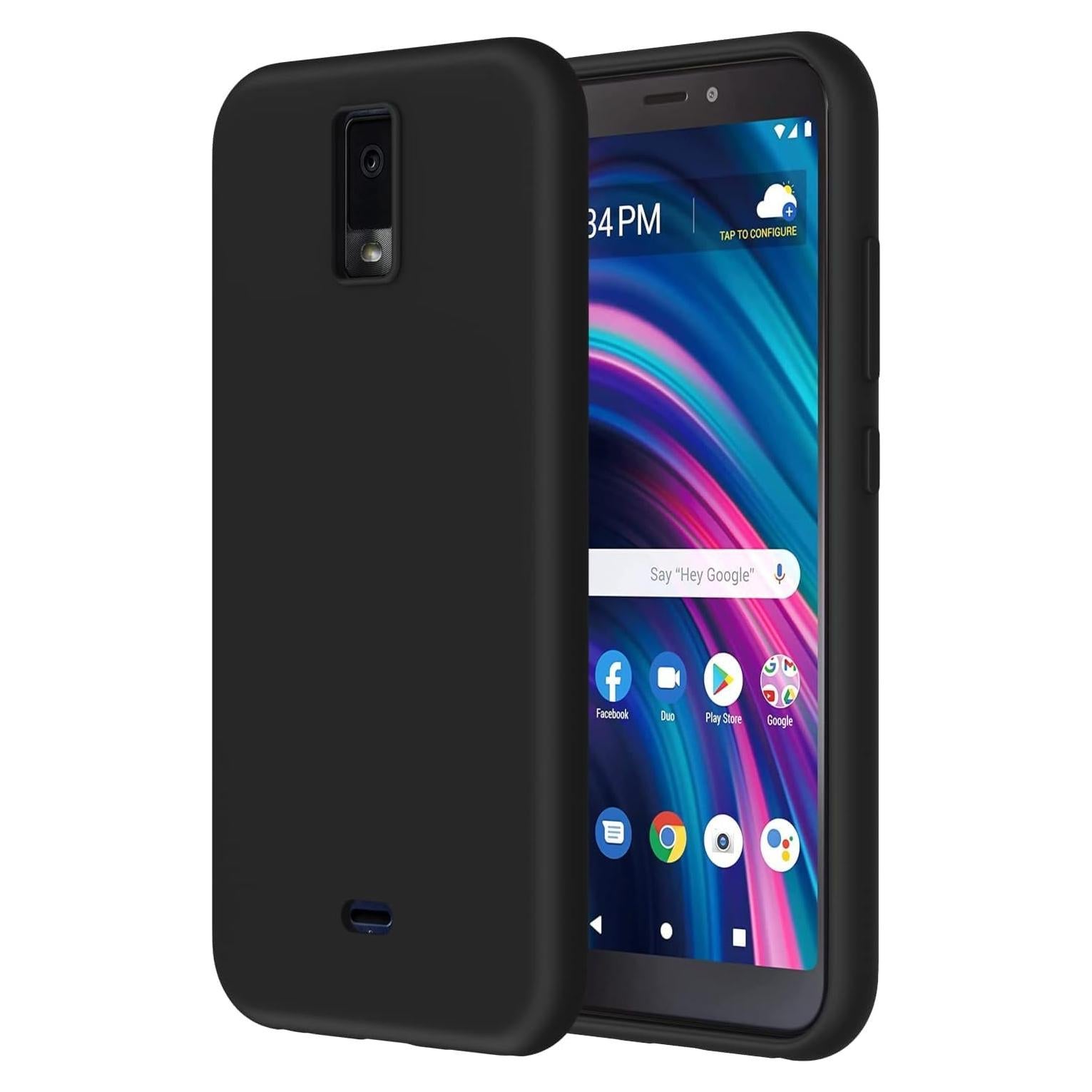 Funda de Silicona TPU para BLU View 4 B135DL 2023 - Negro