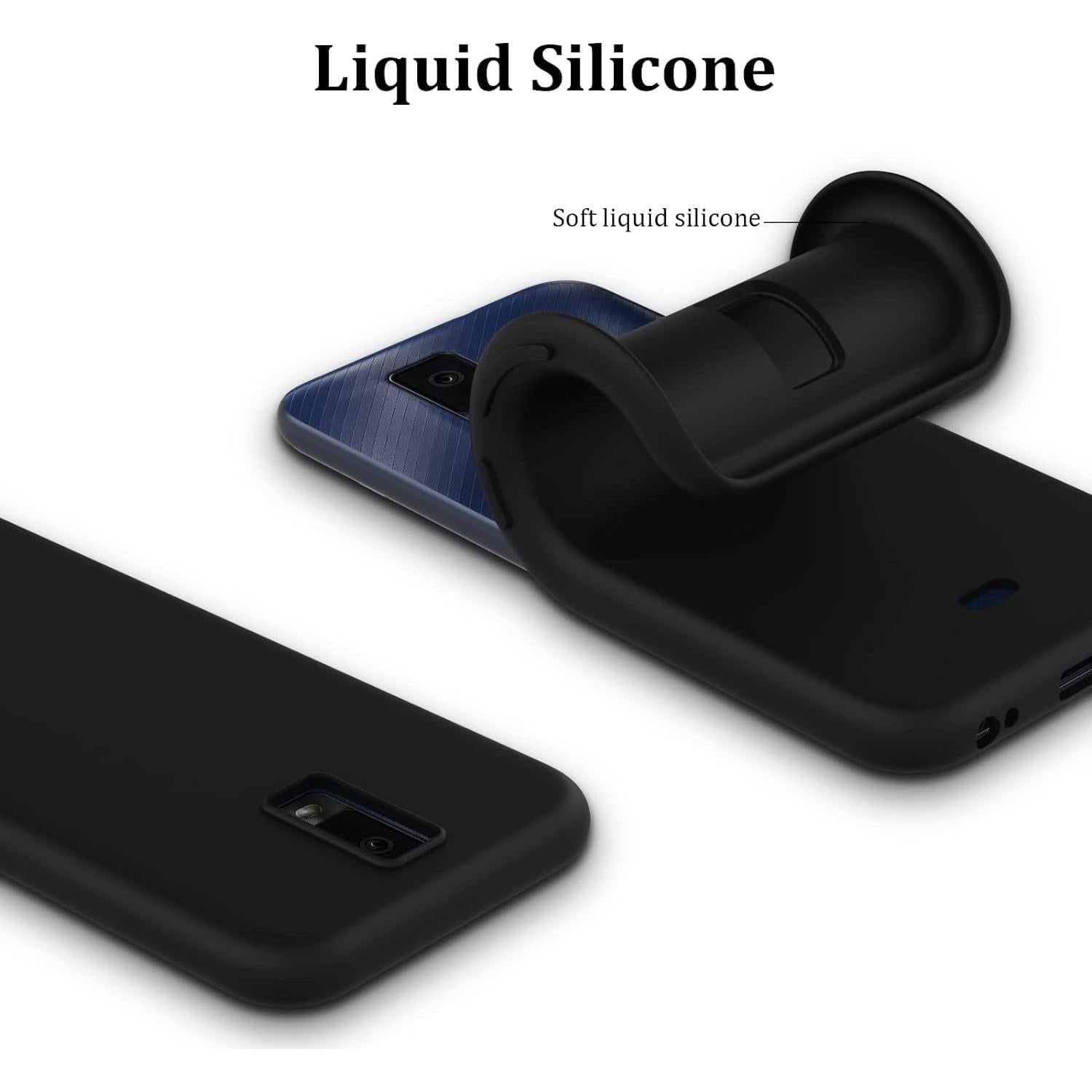 Funda de Silicona TPU para BLU View 4 B135DL 2023 - Negro