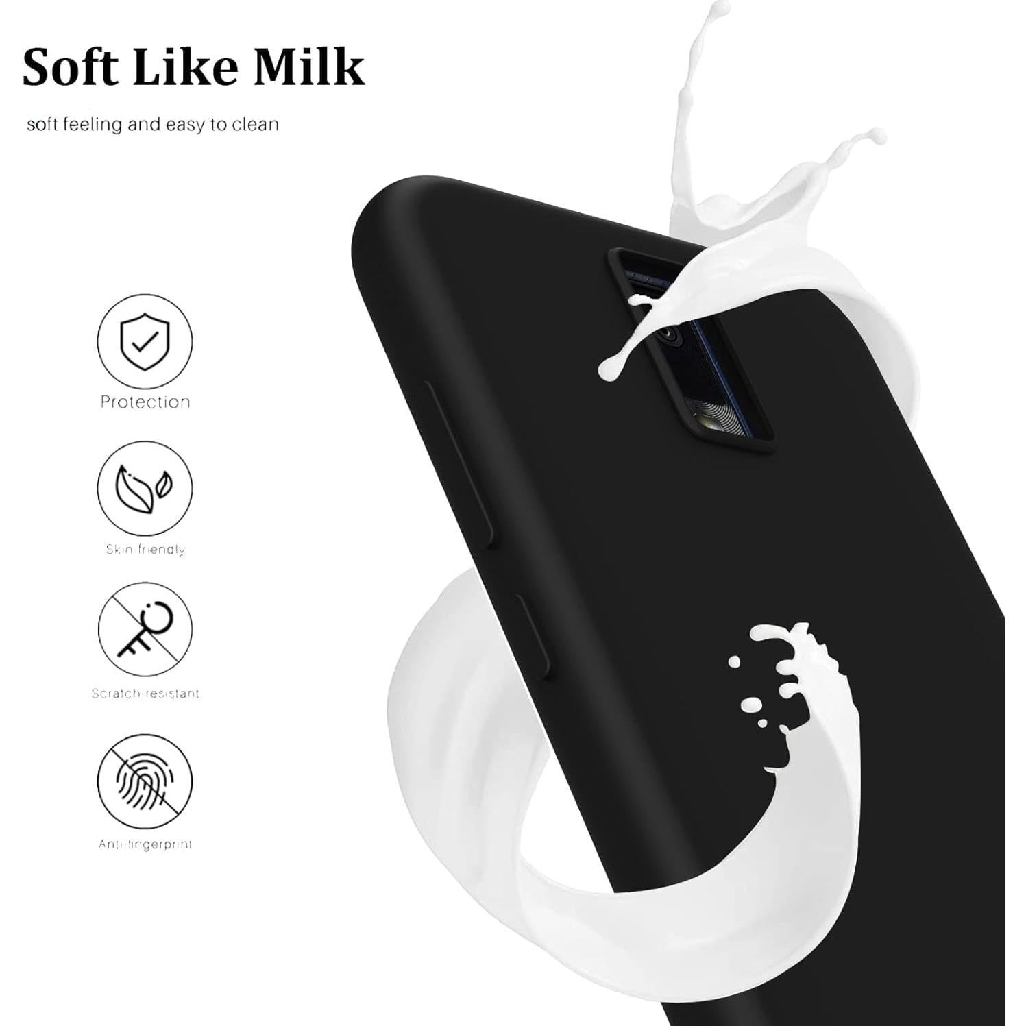 Funda de Silicona TPU para BLU View 4 B135DL 2023 - Negro