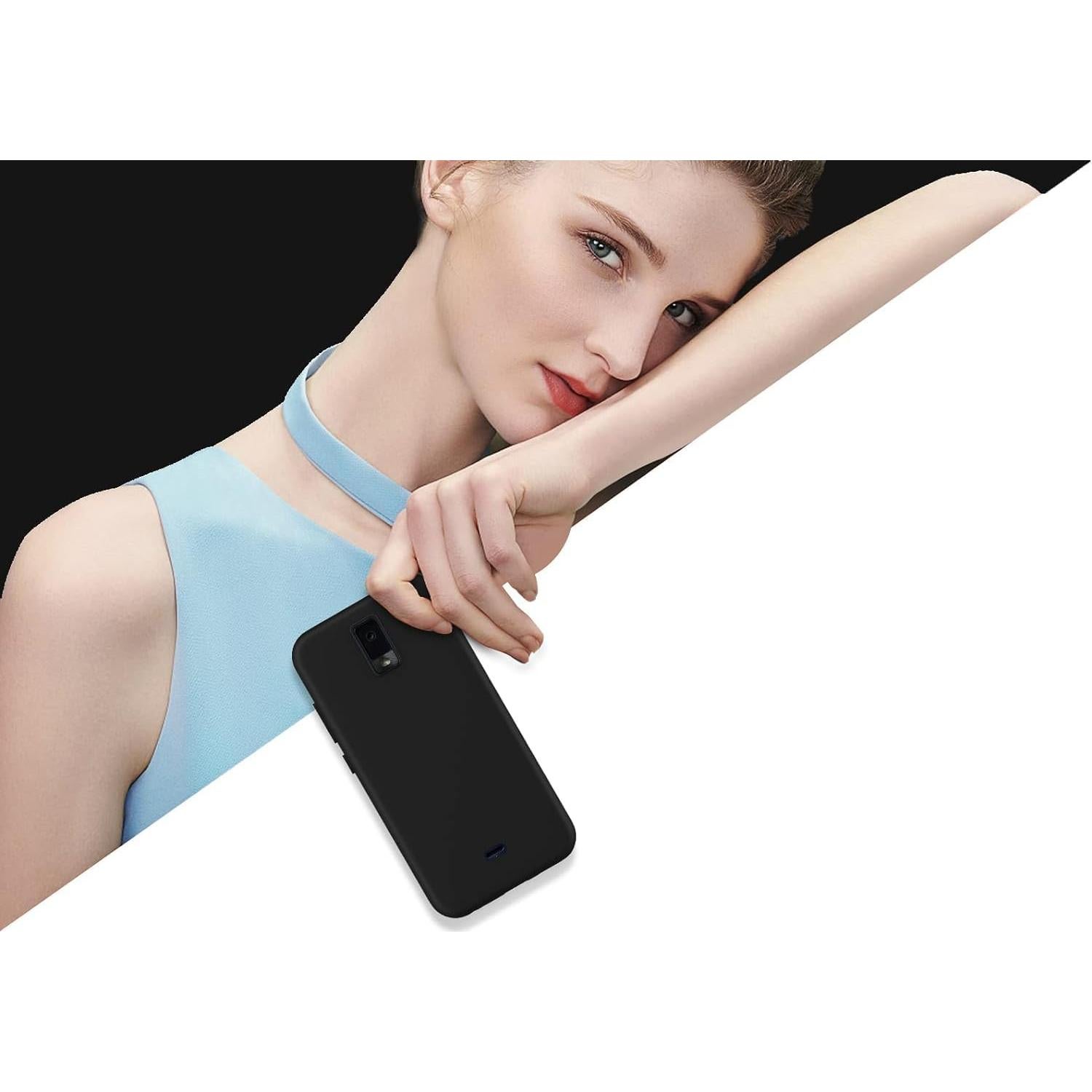 Funda de Silicona TPU para BLU View 4 B135DL 2023 - Negro