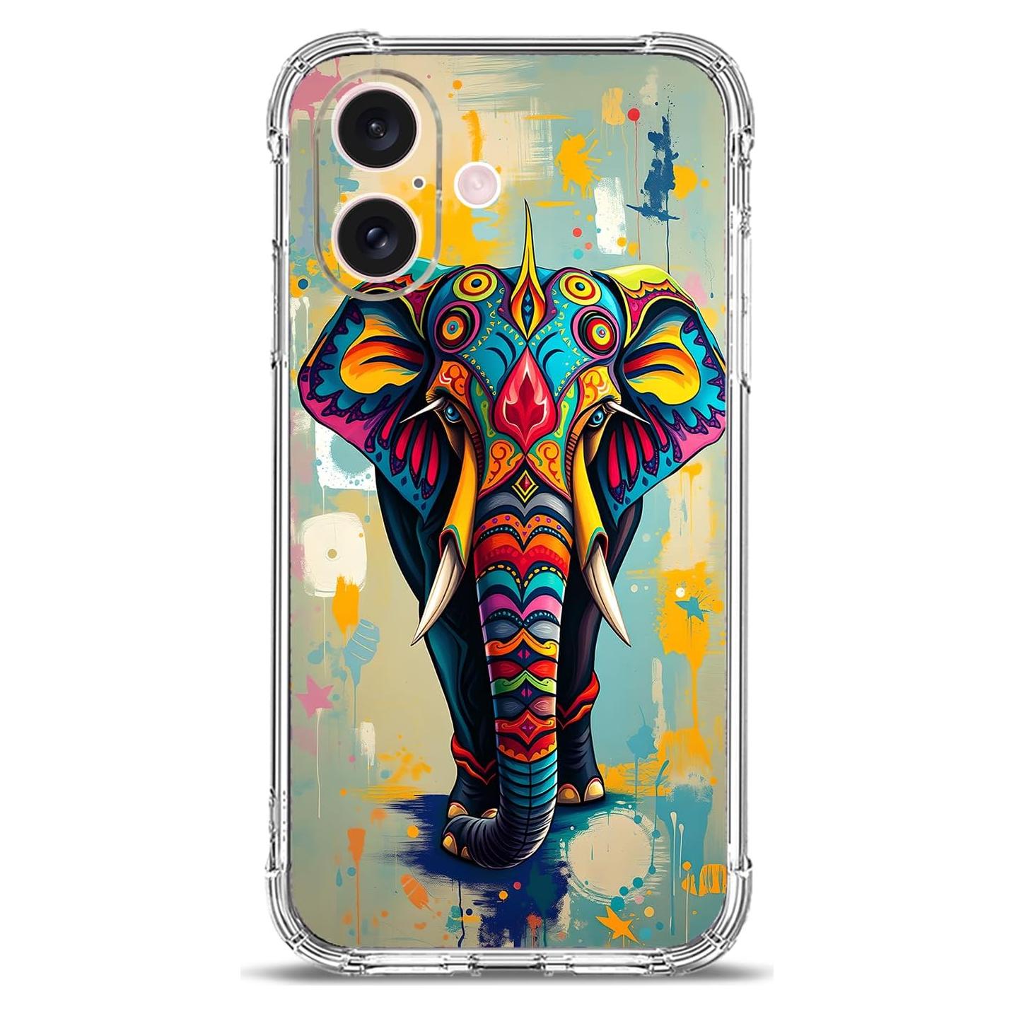 Funda TPU para iPhone 17 Beaucov Elefante Tribal Antigolpes